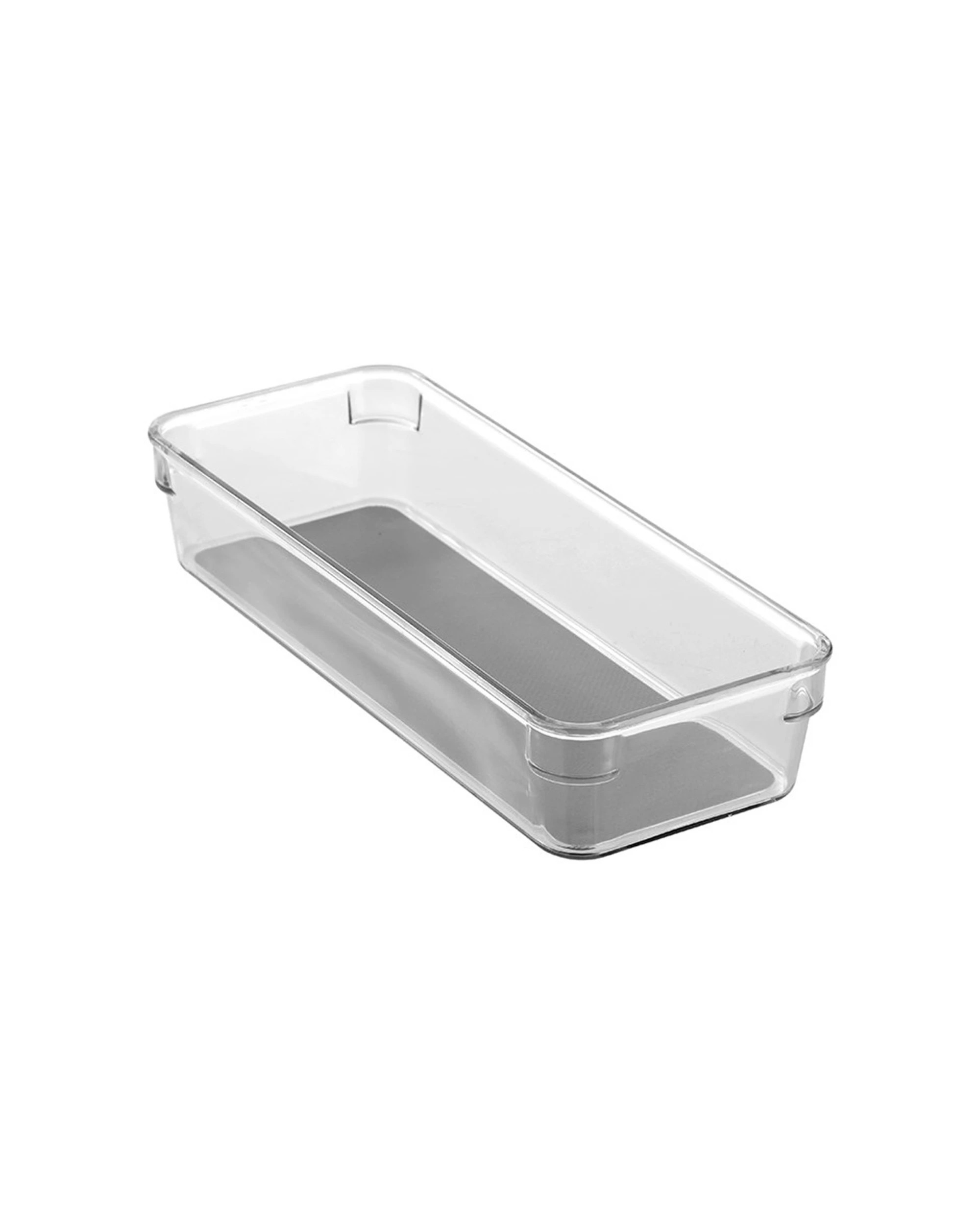 3 Boxsweden 12pc Crystal Grip Organiser Tray Modular Stackable Storage 23x9x4.5cm - Clear, 3 of 5