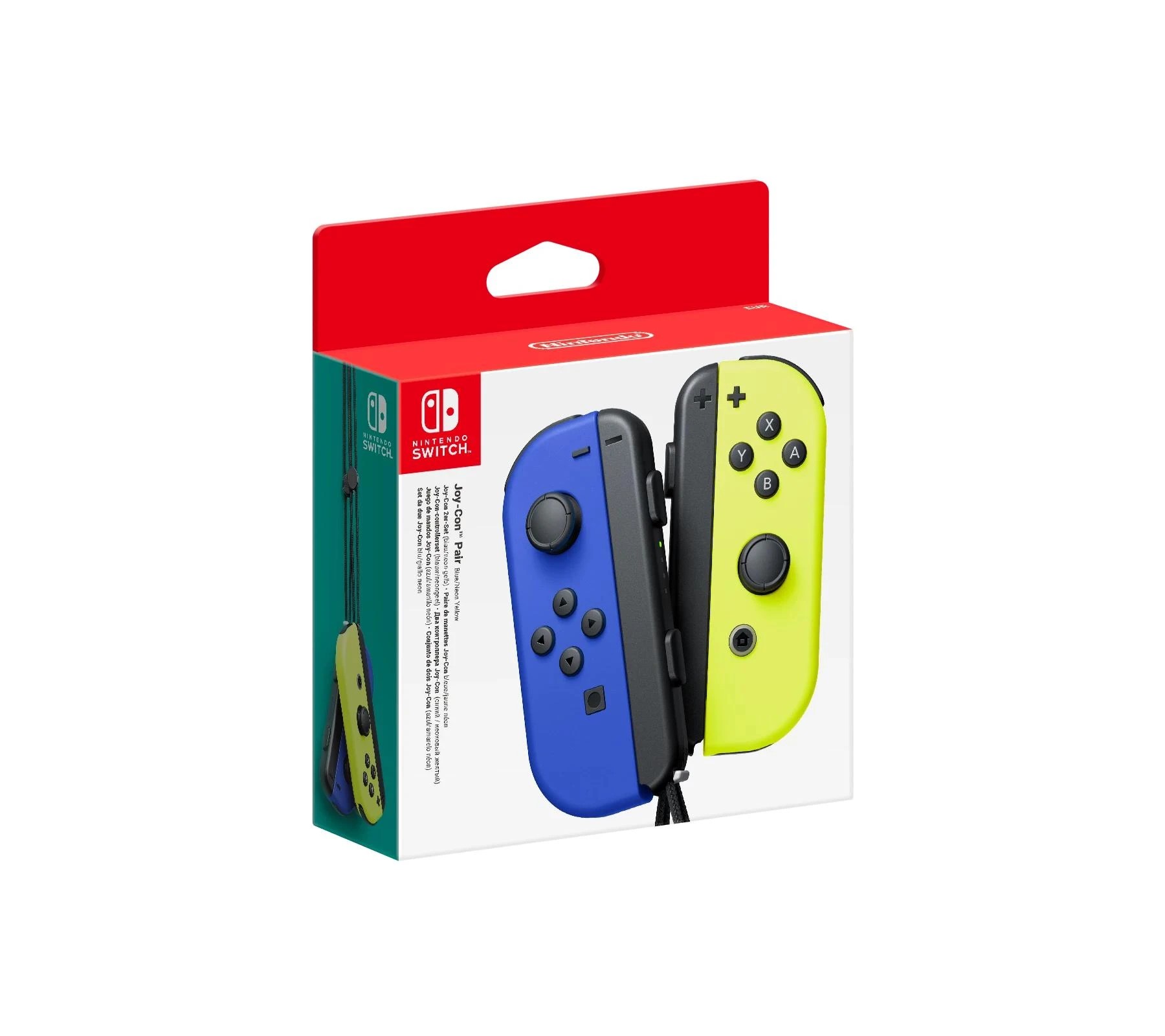 1 Nintendo Switch Joy - Con Controllers - Neon Blue/Yellow - Multi, 1 of 1