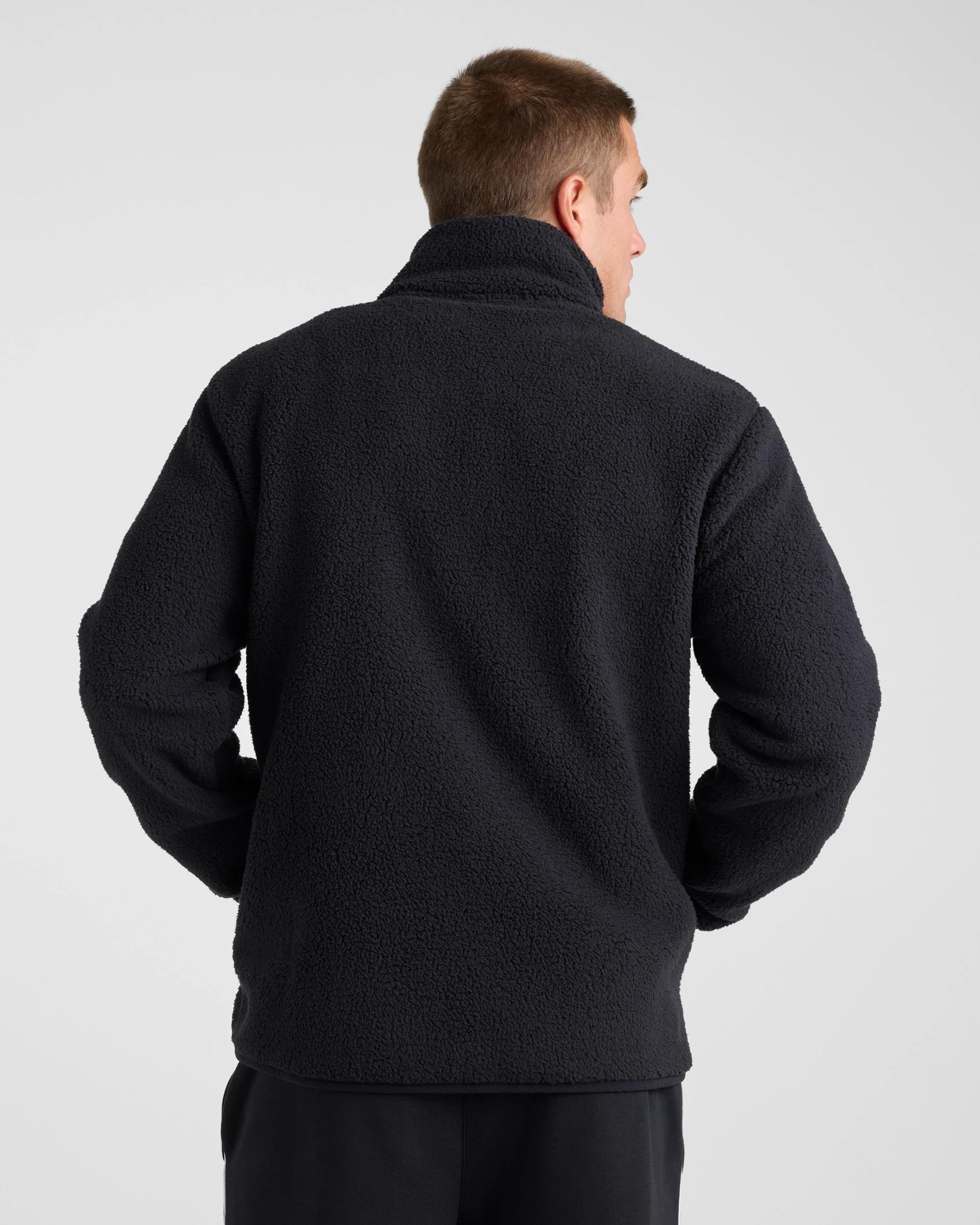 3 Lonsdale London Lonsdale Men’s Sherpa Zip Thru Jacket BLACK, 3 of 4