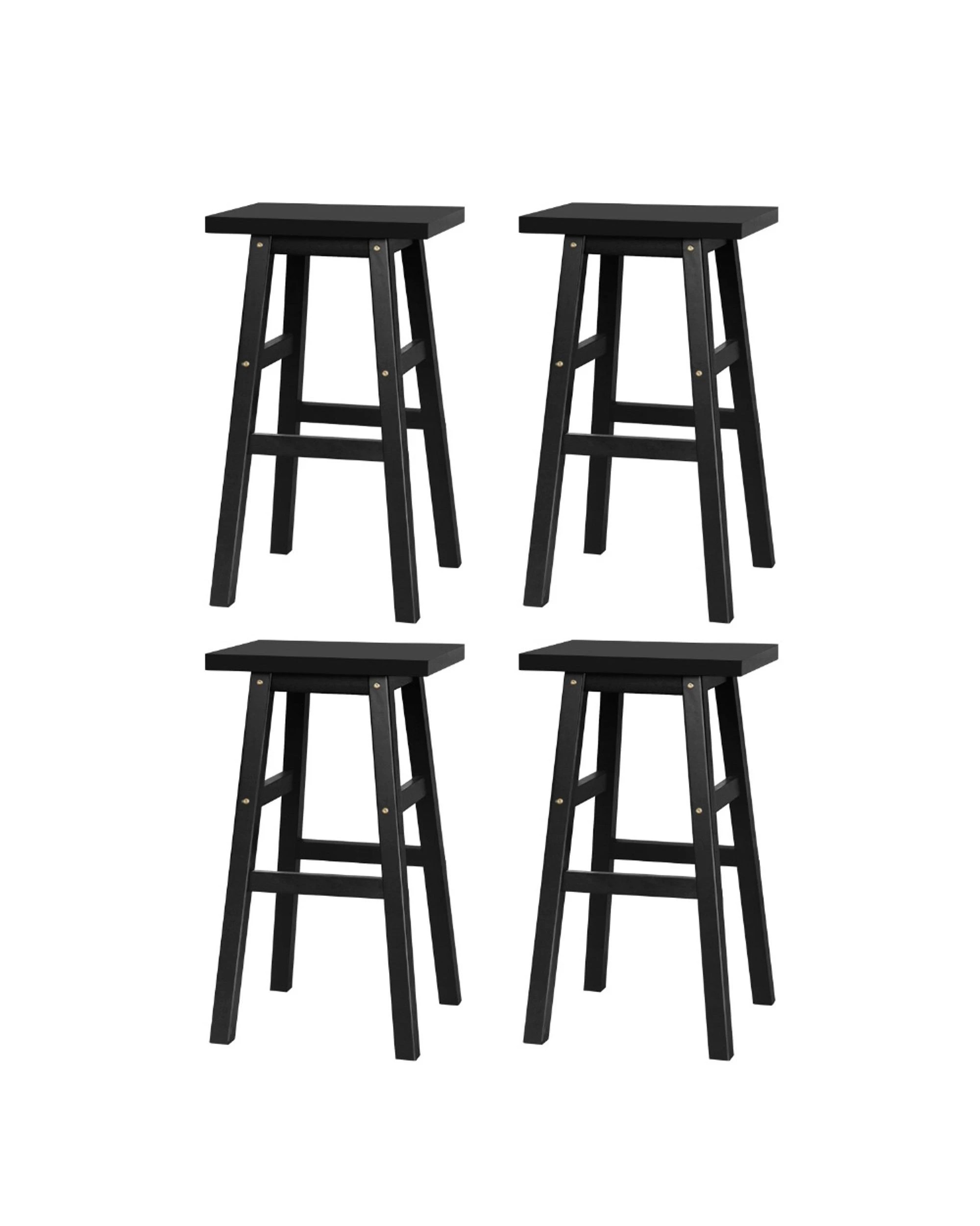 3 Artiss 4x Bar Stools Kitchen Chairs
 - Black, 3 of 3