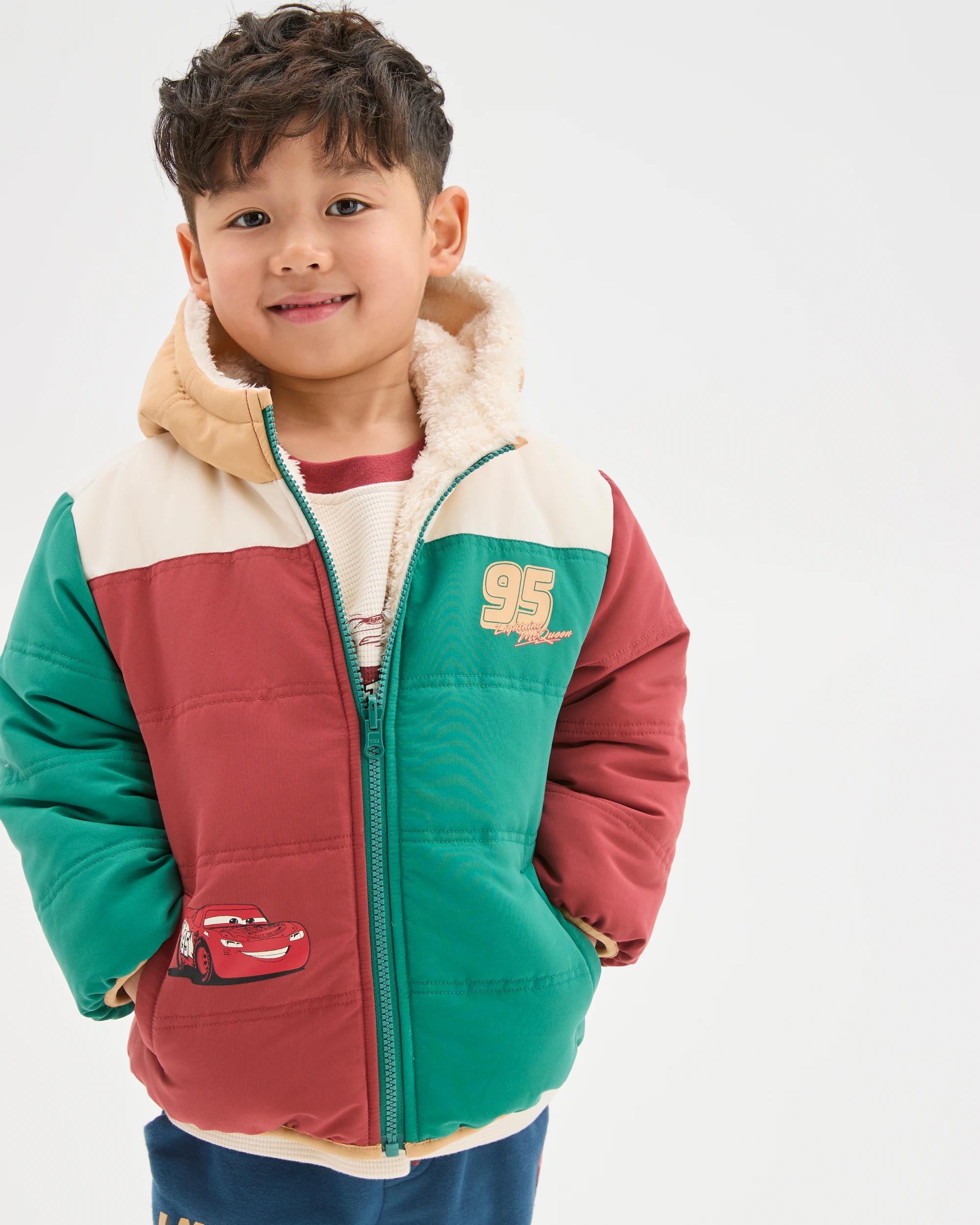3 Disney Pixar Cars Reversible Puffer Jacket MULTI, 3 of 7