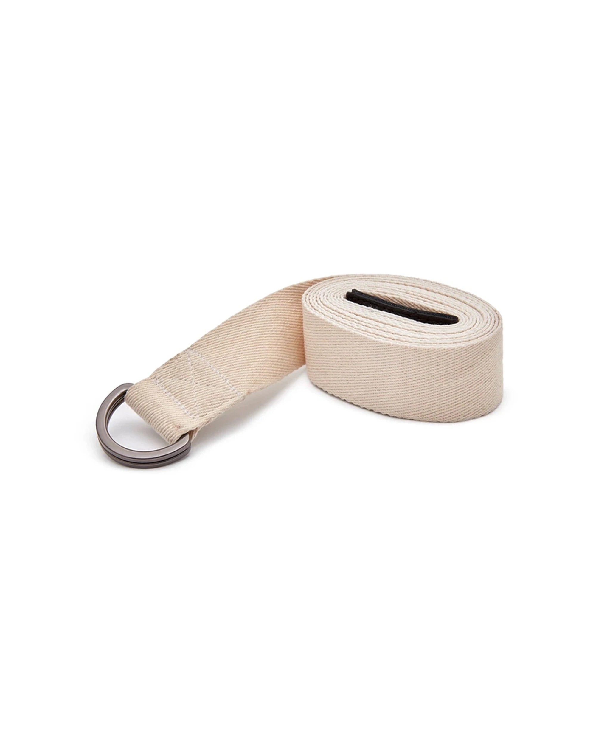 2 Adidas Premium Yoga Strap 2.5m Adjustable Woven Cotton With Metal D Buckle - Beige, 2 of 10