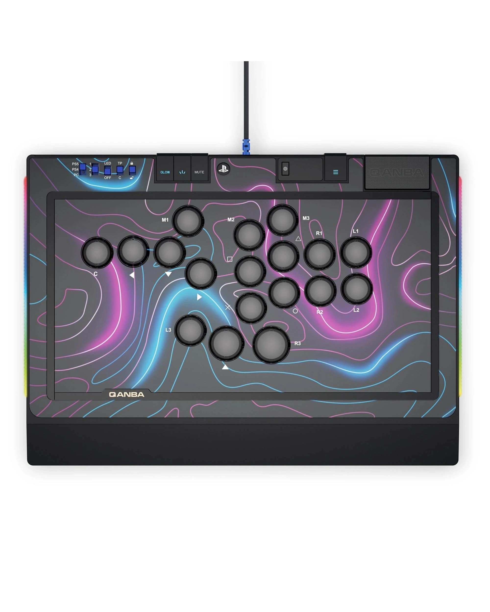 1 QANBA SAPPHIRE S1 Leverless Arcade Controller for PS5, PS4 and PC, 1 of 7