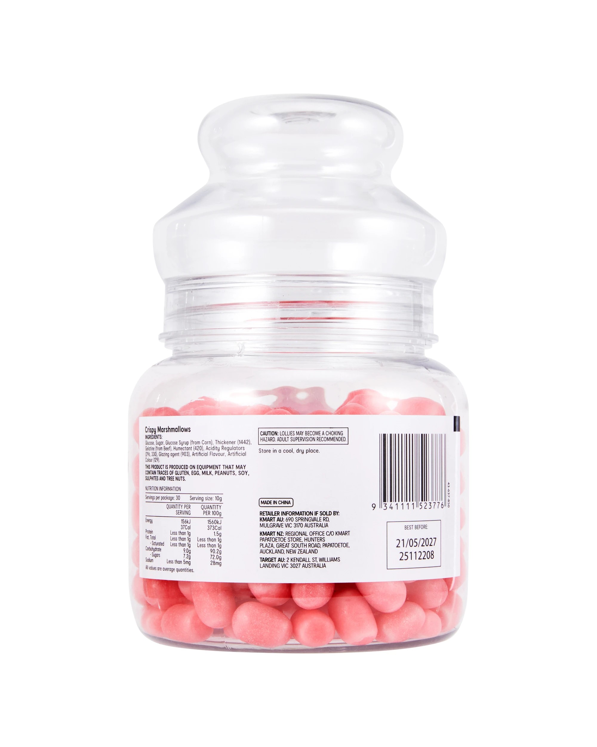 5 Strawberry Flavoured Crispy Marshmallows Jar 300g, 5 of 5