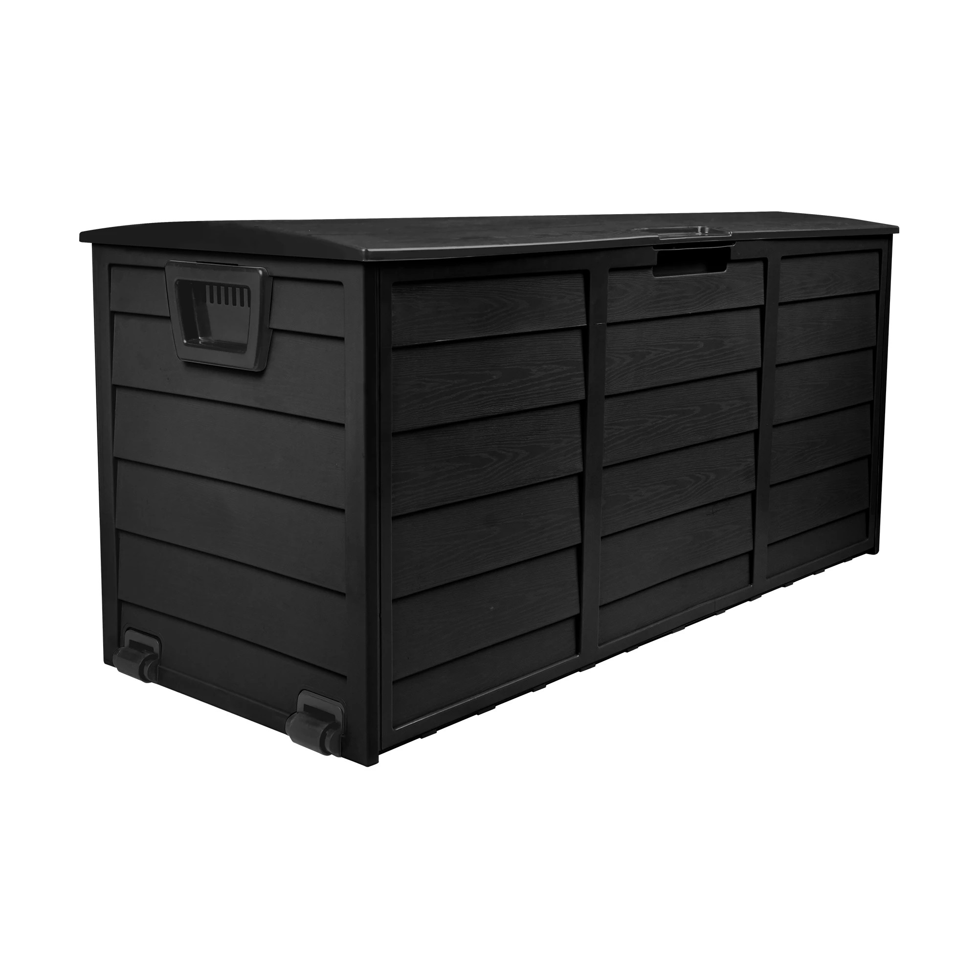 5 Livsip Outdoor Storage Box 290L Container Garden Chest Deck Tool Toy Lockable - Black, 5 of 9