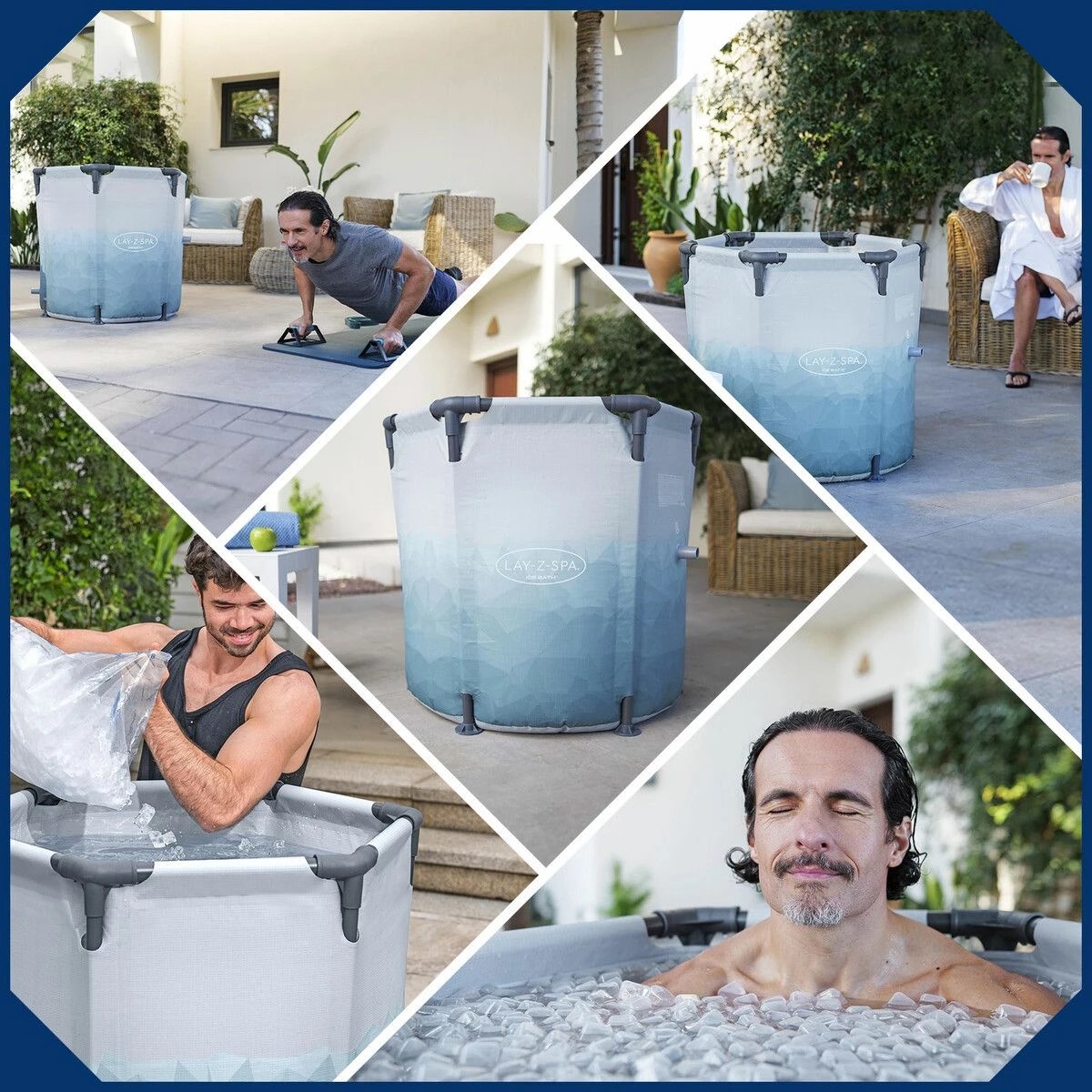 2 Bestway Ice Bath Tub 253L Portable Freestanding Recovery Spa Bathtub Massage Athletes Cold Water Soaking Shower Outdoor, 2 of 6