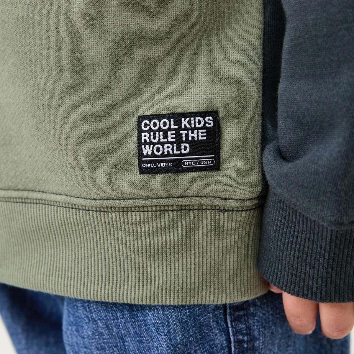 6 Quarter Zip Sweatshirt Wood Grey, 6 of 10