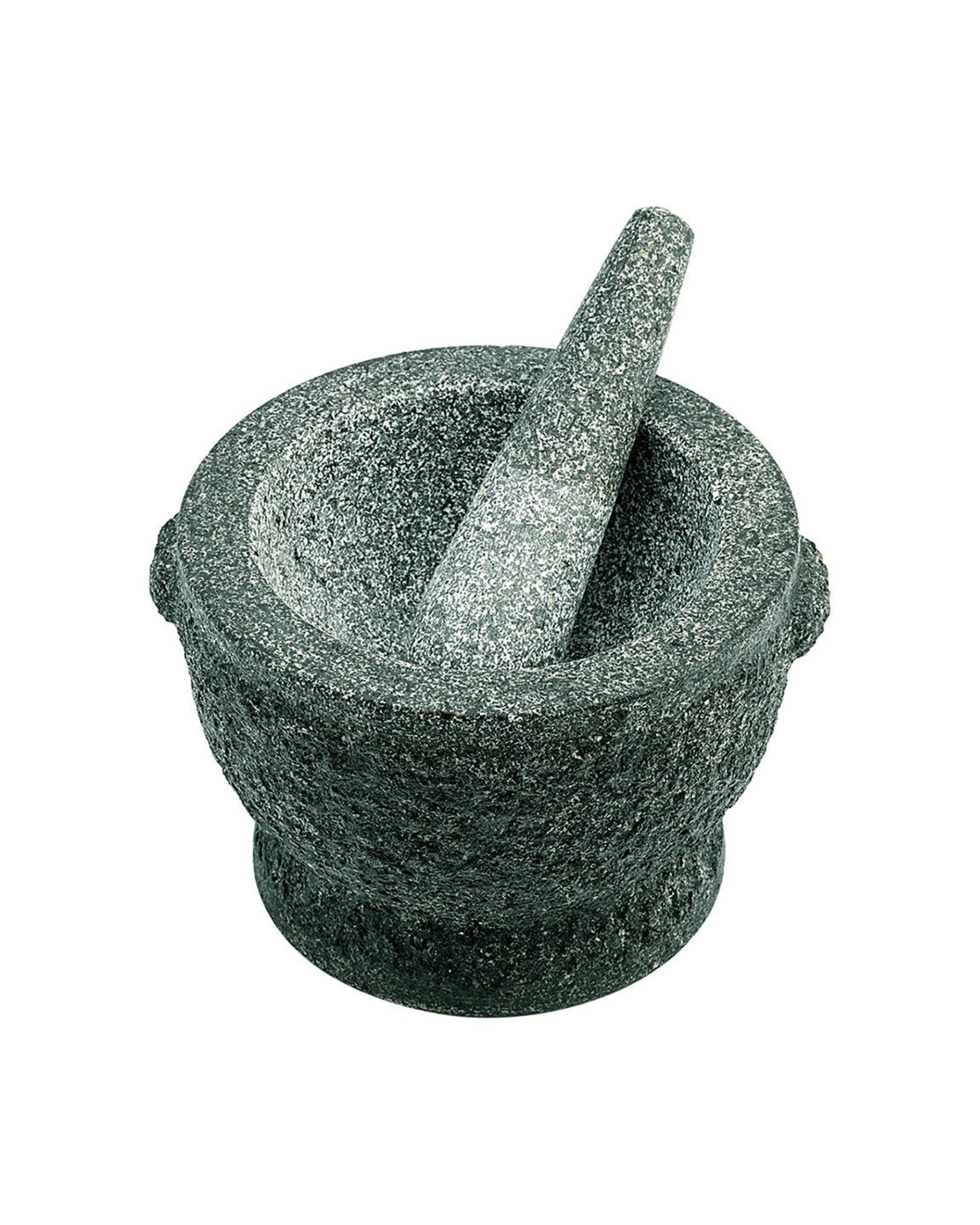 1 Avanti Rough 20cm Granite Mortar Pestle Durable Solid Stone Kitchen Tool - Grey, 1 of 1