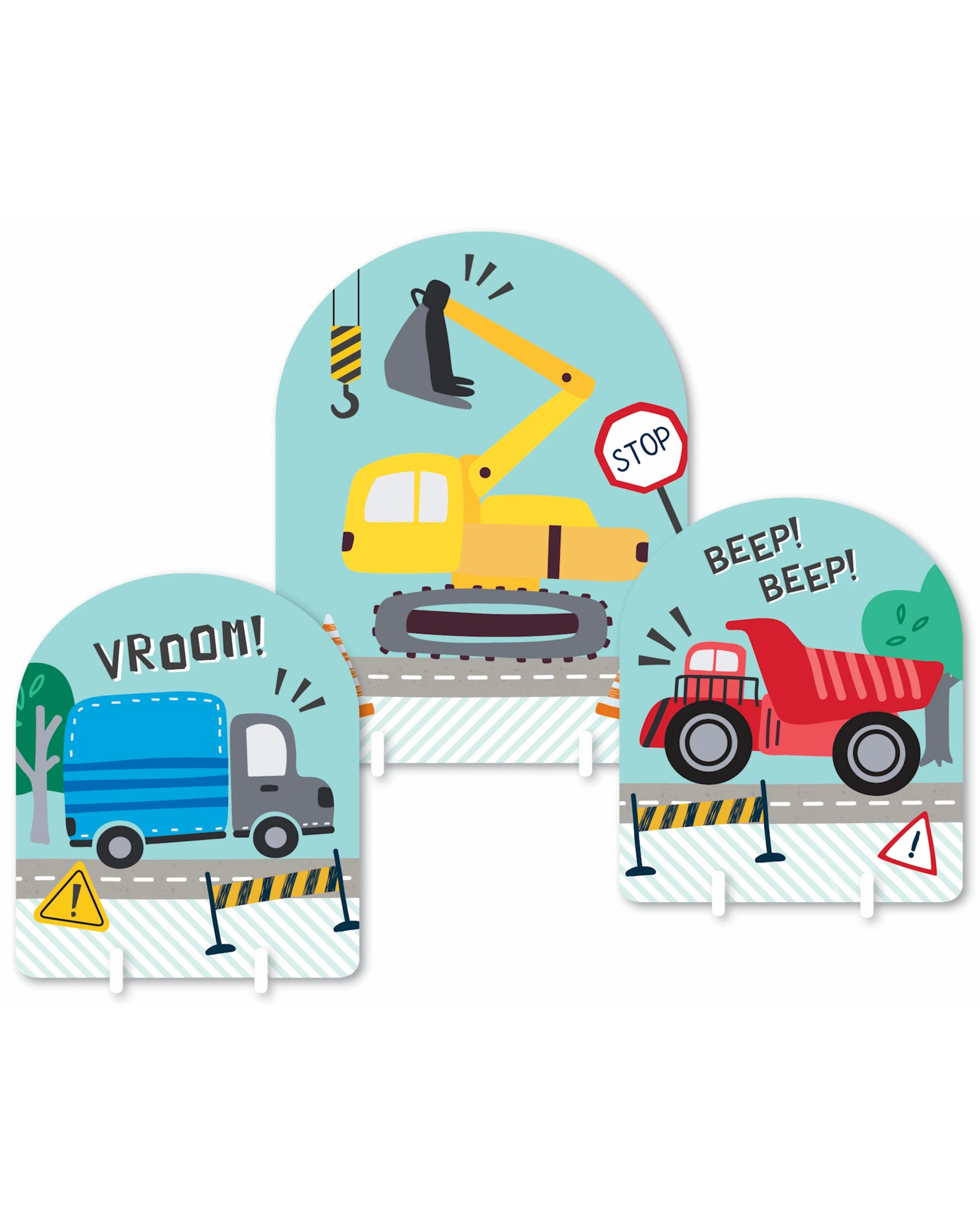 1 Artwrap Construction Road Works Party Table Decorating Kit, 1 of 3