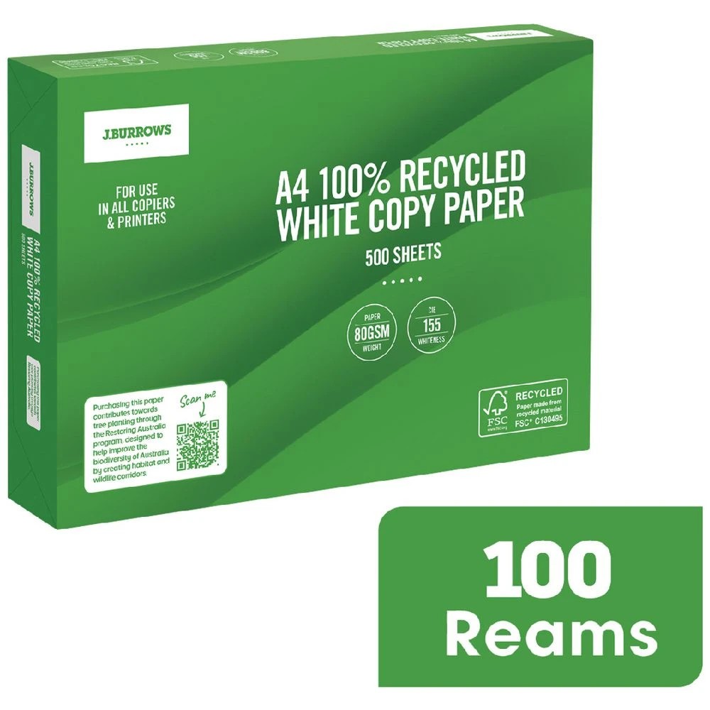 1 J. Burrows A4 Paper 100 Ream Pallet, 1 of 3