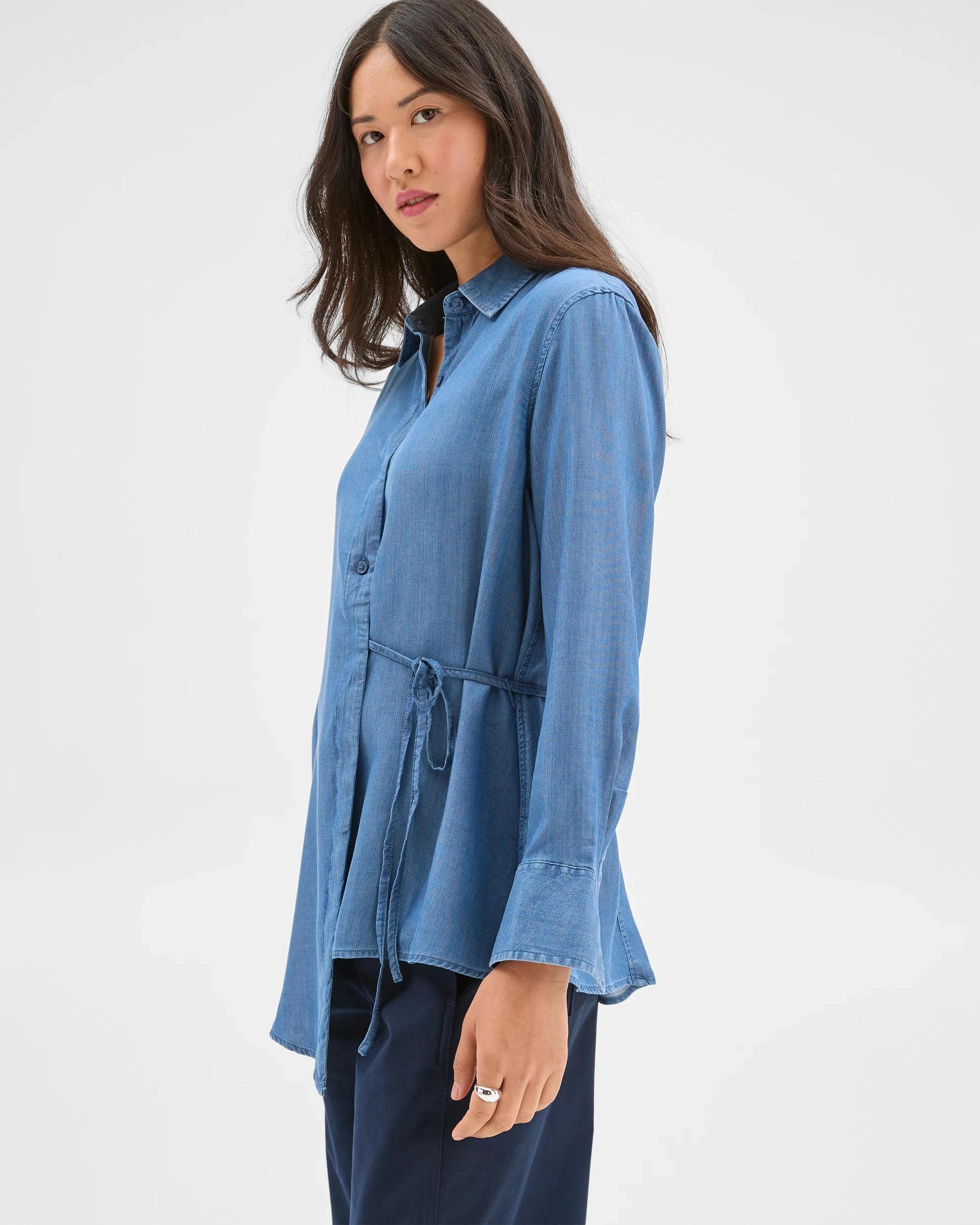 5 Target Woman Chambray Tie Shirt MID CHAMBRAY, 5 of 7