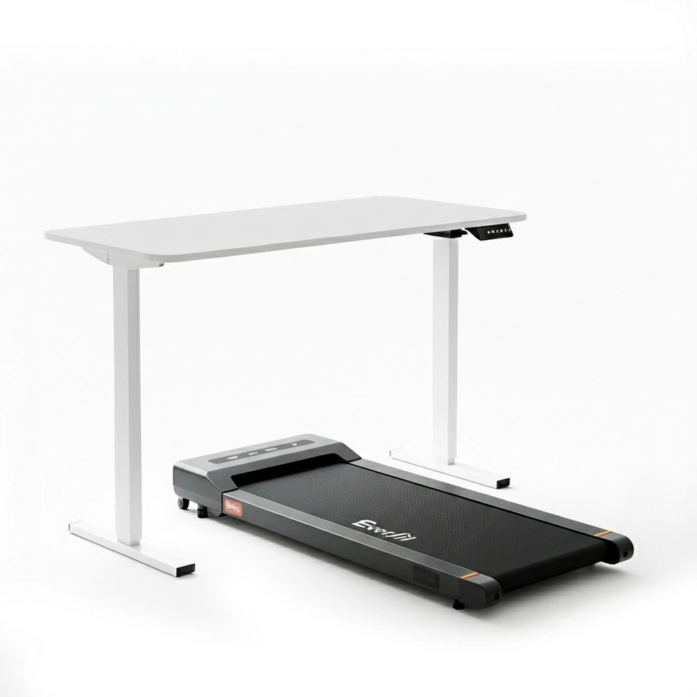 1 Artiss Electric Treadmill with 140cm Automatic Standing Desk Walking Pad 400mm - Multi, 1 of 9