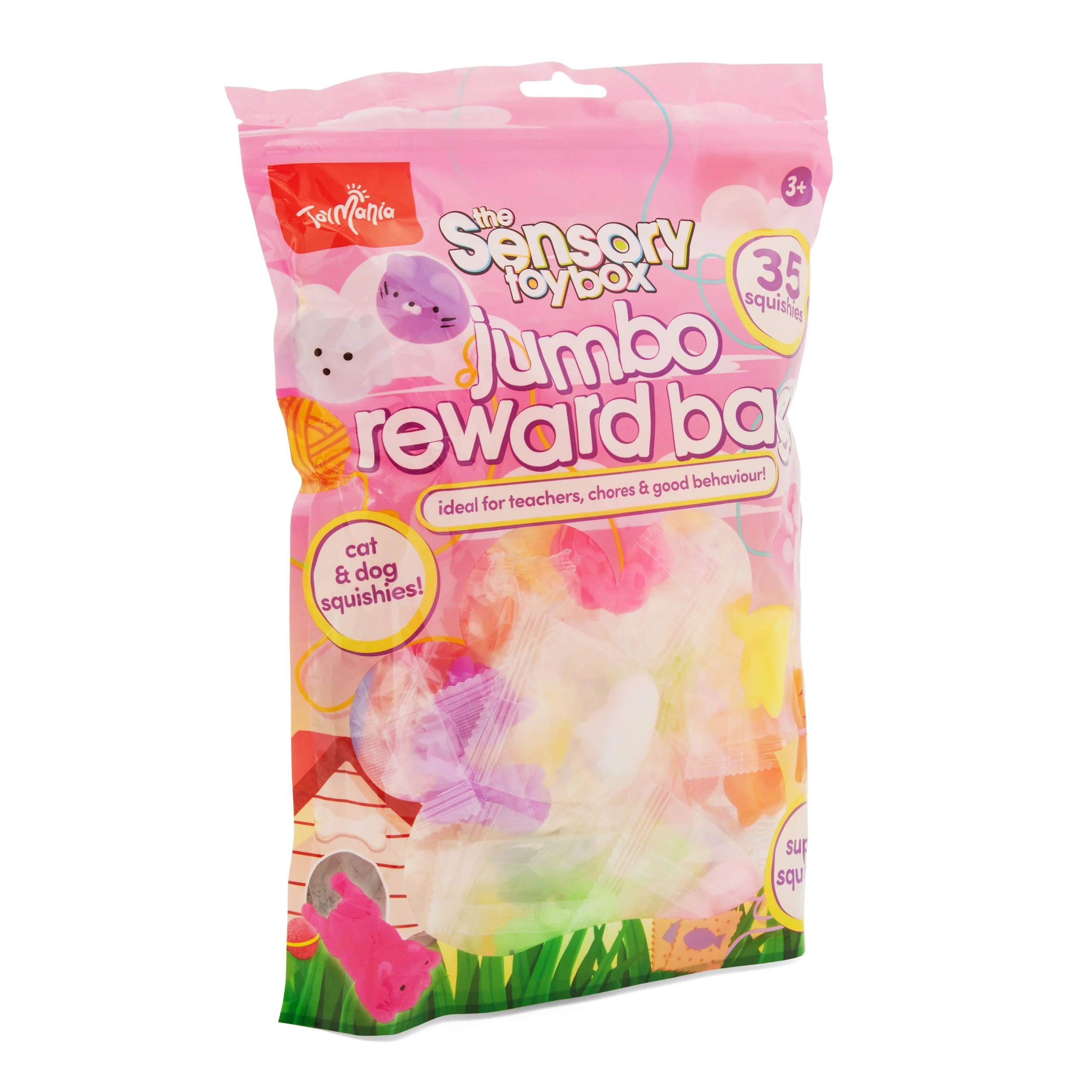 3 35 Piece Toy Mania The Sensory Toy Box Jumbo Reward Bag - Mochi Cats & Dogs, 3 of 4