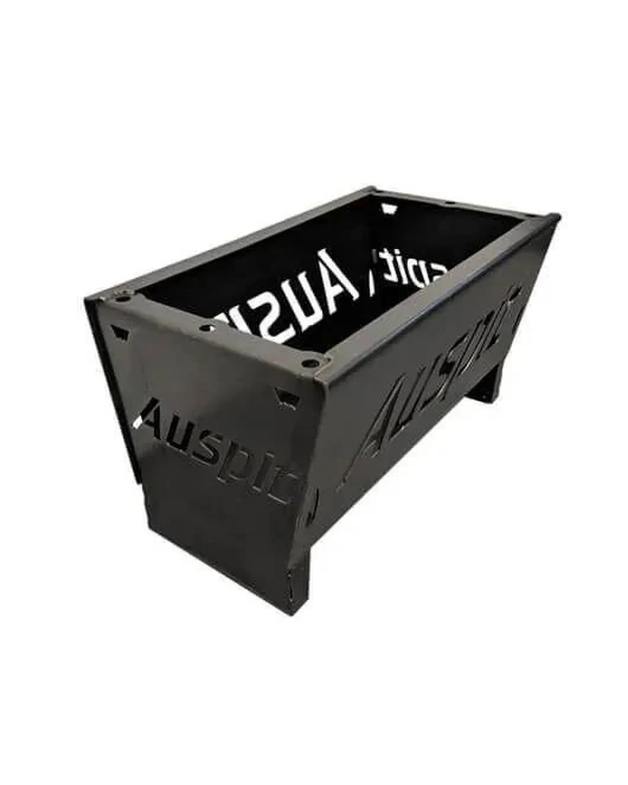 2 Auspit Rectangular Flatpack Firepit Heating Cooking Camping, 2 of 10