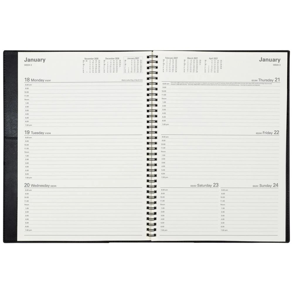 4 Collins A4 Week to View Vanessa FY26/27 Diary Black, 4 of 4