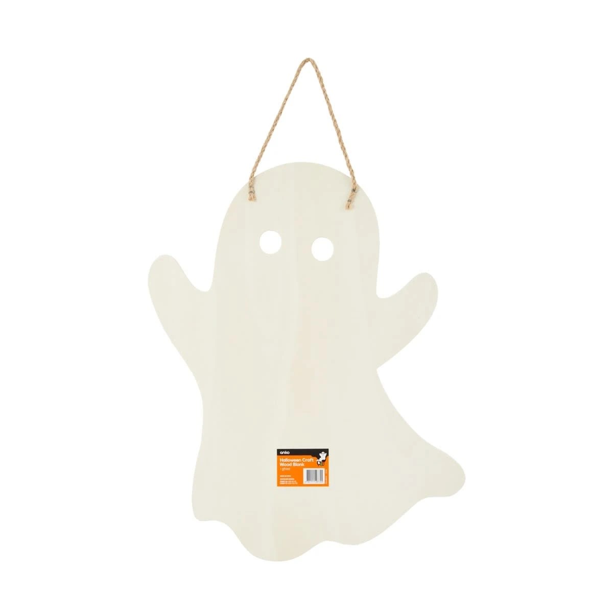 3 Halloween Craft Wood Blank - Ghost, 3 of 3