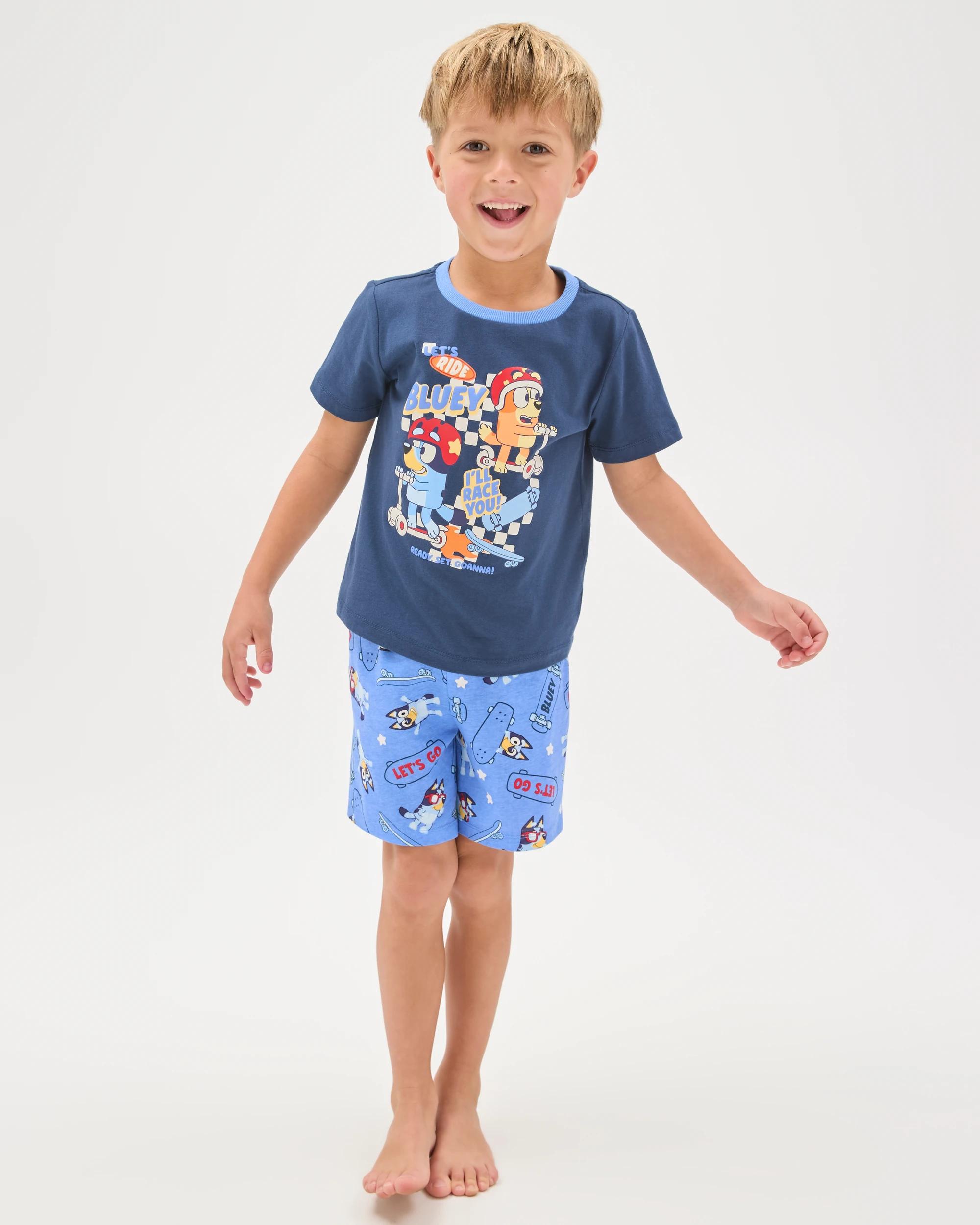 7 Bluey Australian Cotton 2 Pack Younger Boys Pyjama Set BLUEY, 7 of 7