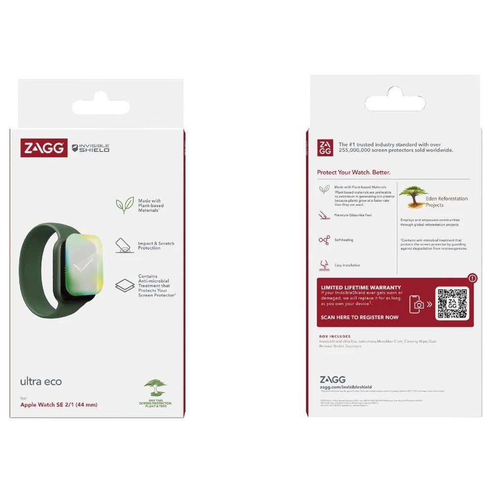 2 ZAGG InvisiShield Ultra ECO Screen Protector Apple Watch 44mm, 2 of 2