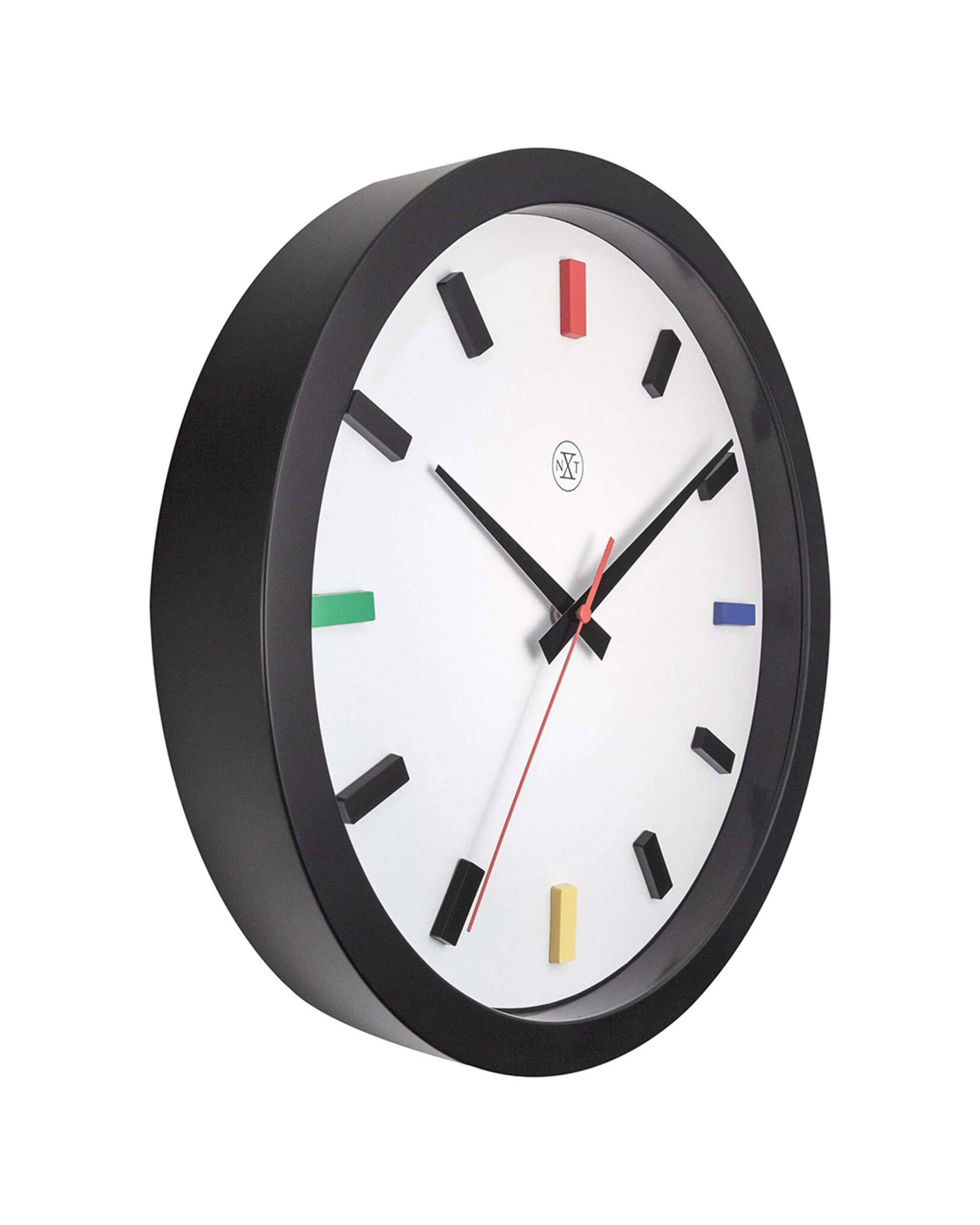 3 NexTime 36cm Wall Clock Silent Sweep Hour Markers - Multi, 3 of 5