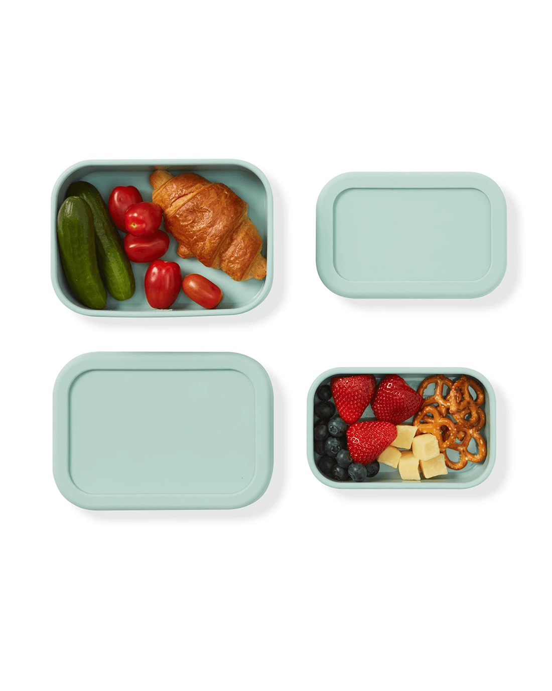 1 2 Pack Sage Silicone Snack Box, 1 of 9