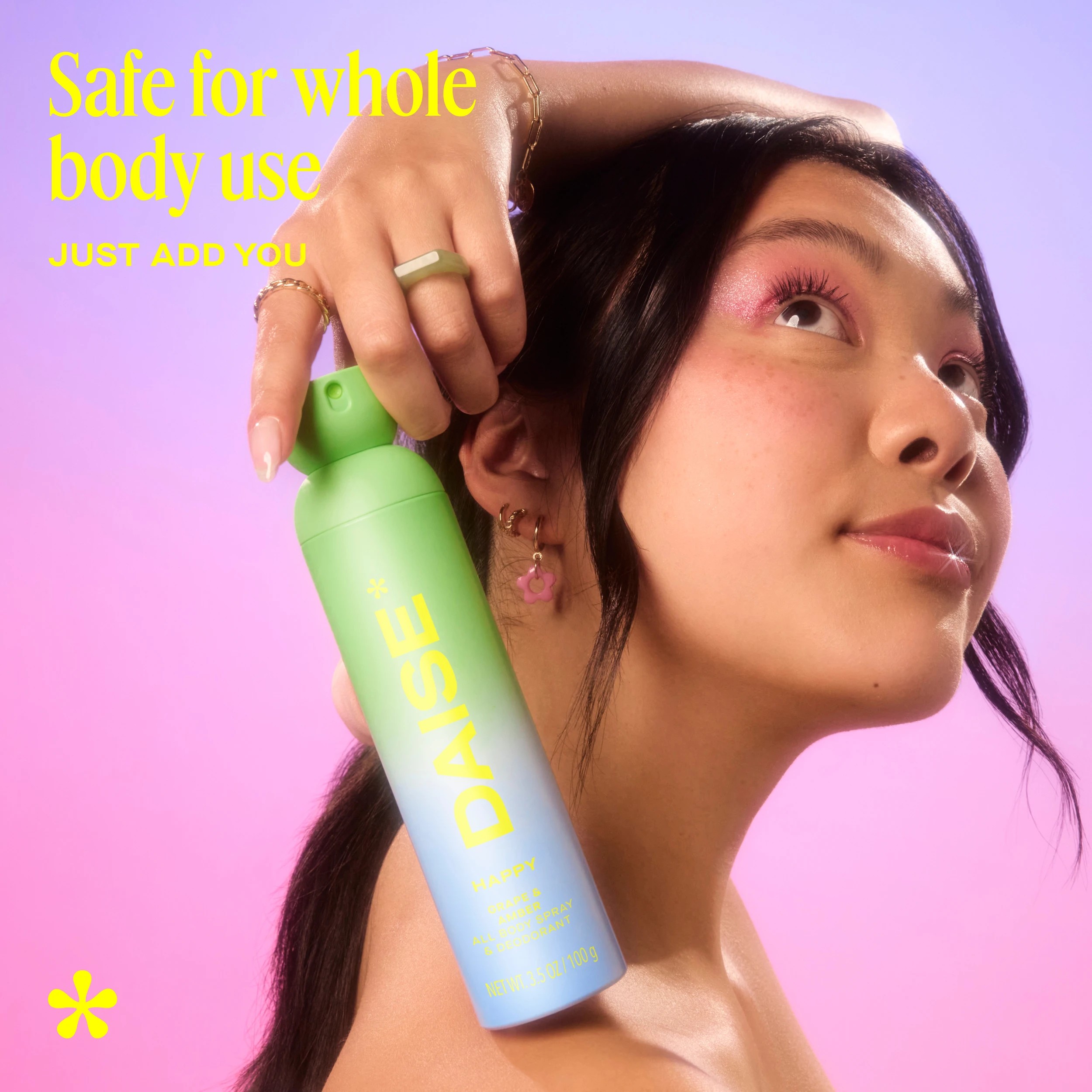 3 DAISE Happy All Body Spray and Deodorant 120ml - Grape and Amber Scent, 3 of 9