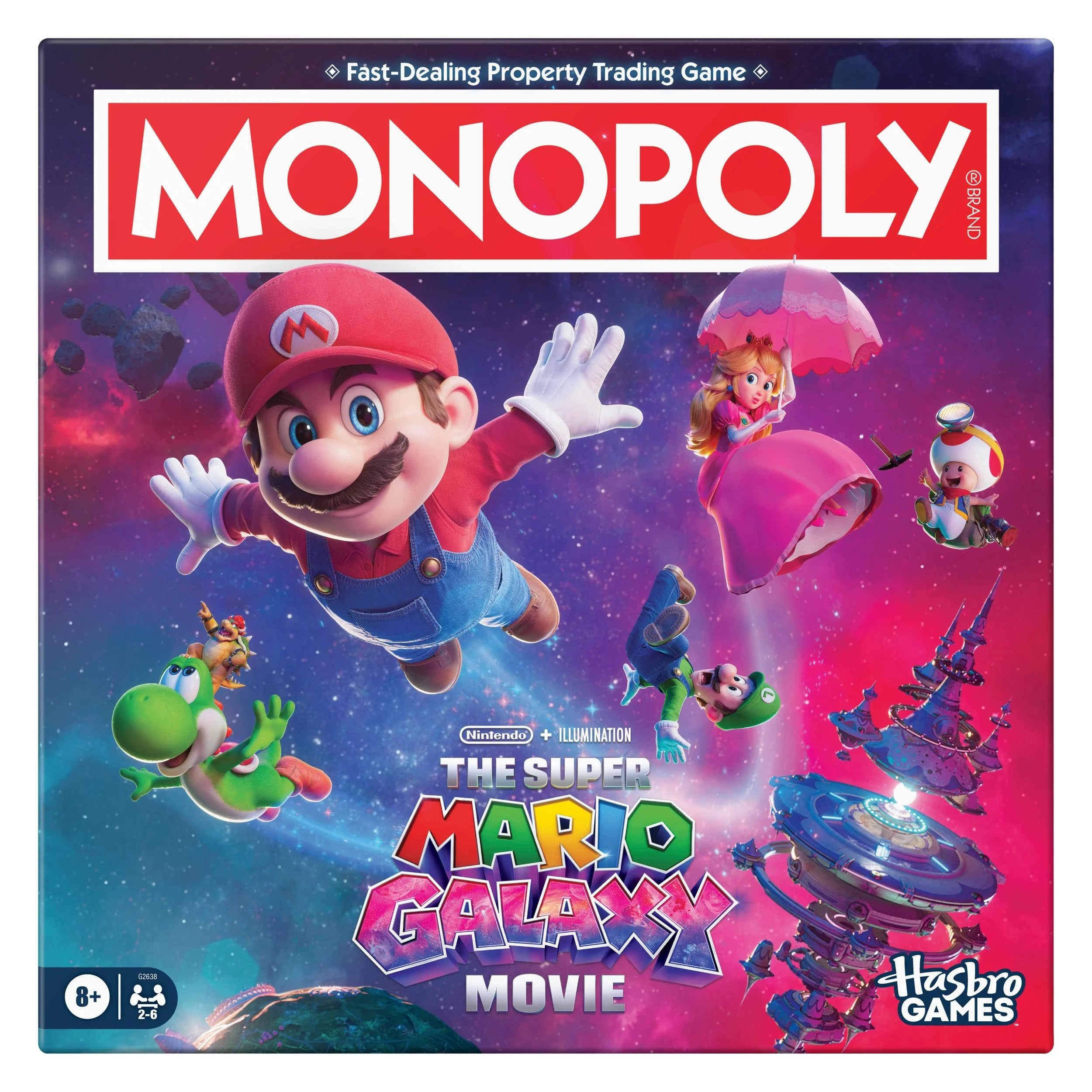 1 Monopoly: The Super Mario Galaxy Movie Edition Board Game - Multi, 1 of 4