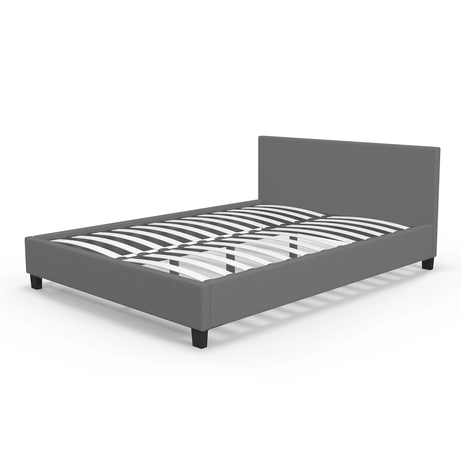 9 Milano Décor Sienna Luxury Bed Frame Base And Headboard Solid Wood Padded Fabric - Grey, 9 of 10