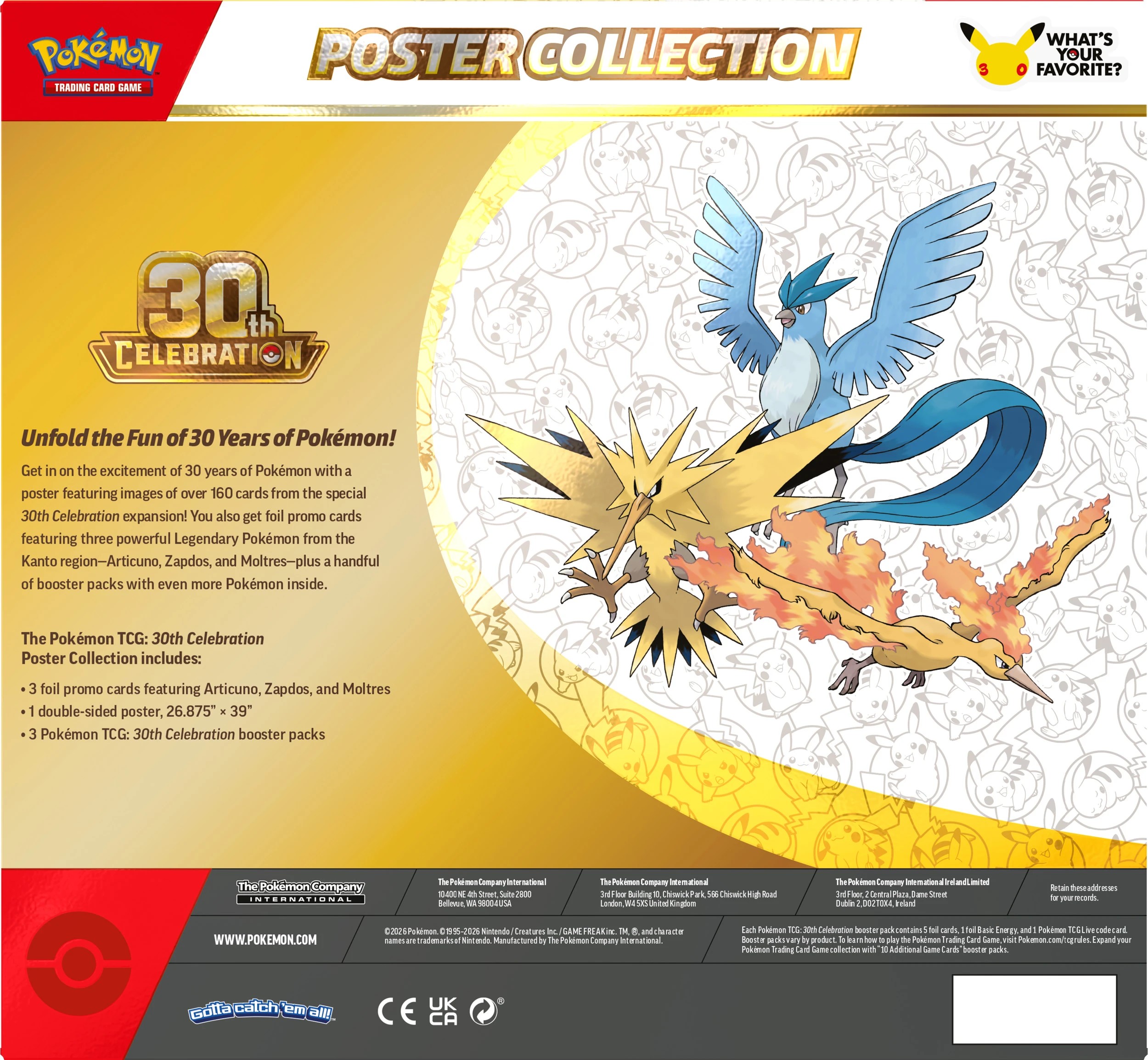 3 Pokemon Trading Card Game: 30th Celebration Poster Collection, 3 of 4