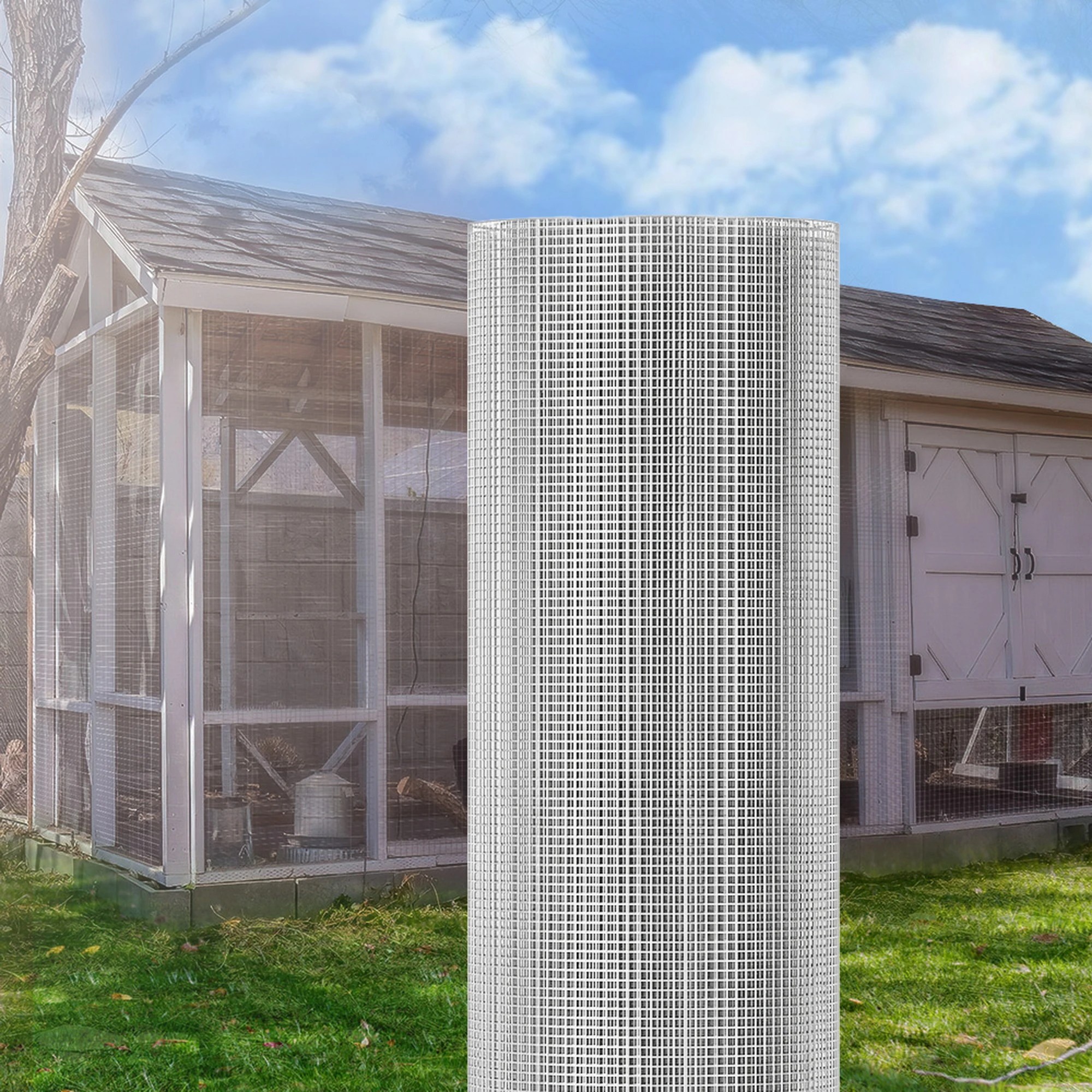i.Pet Poultry Chicken Fence Pet Netting Wire Mesh Roll Duck Goose Coop ...