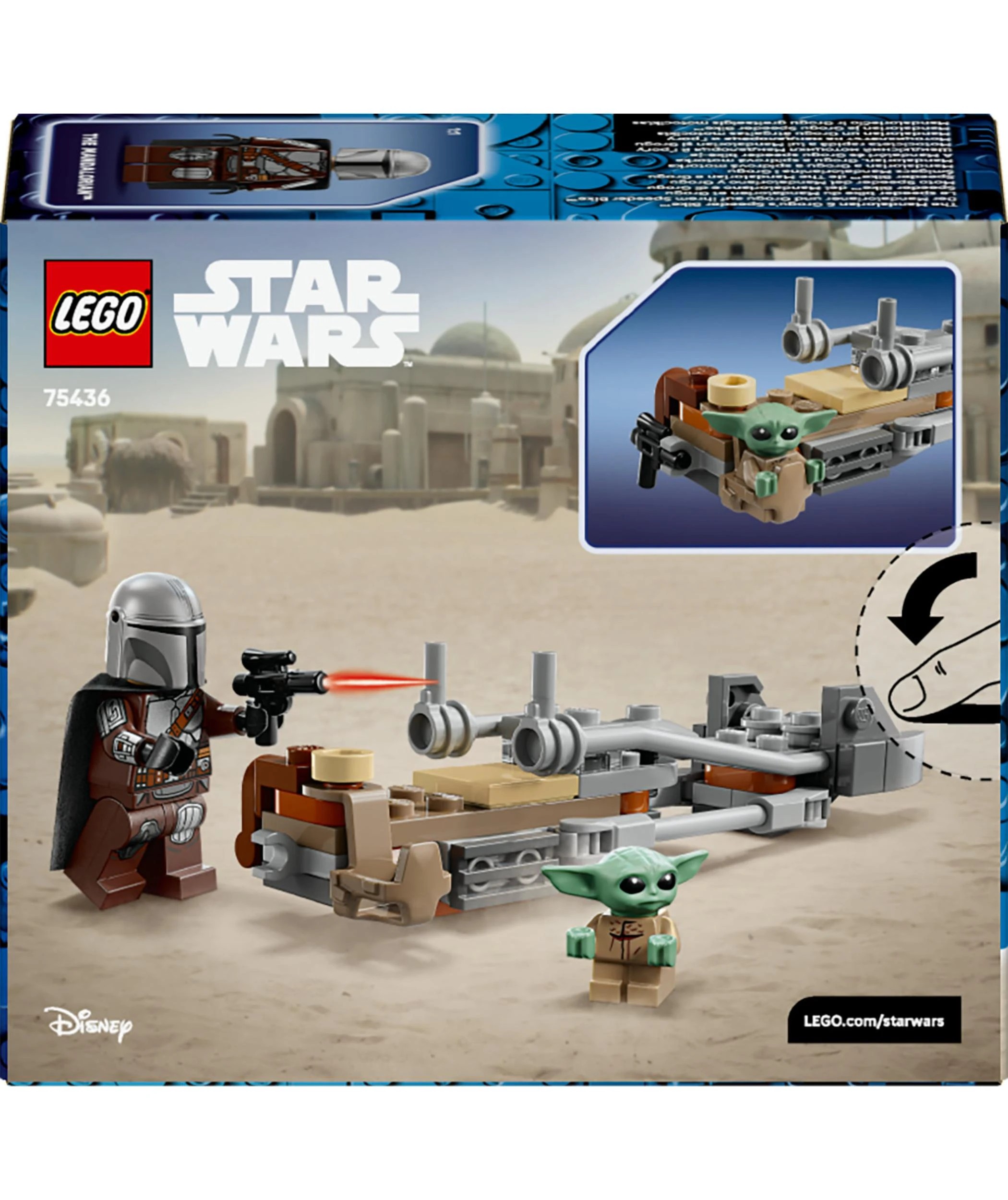 10 LEGO Star Wars The Mandalorian & Grogu's Speeder Bike 75436, 10 of 10