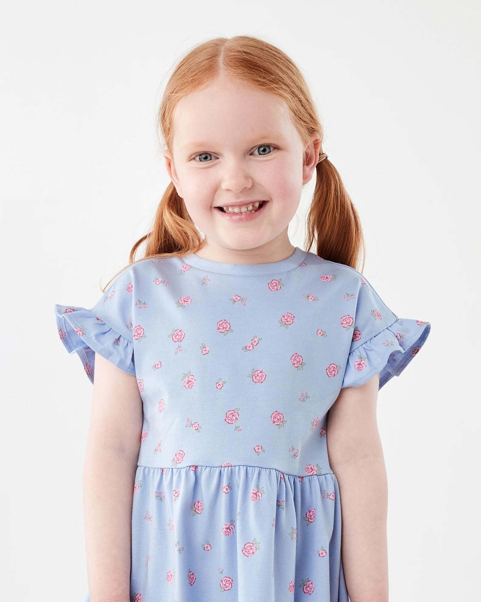 3 Jersey Dress Blu Rose, 3 of 8