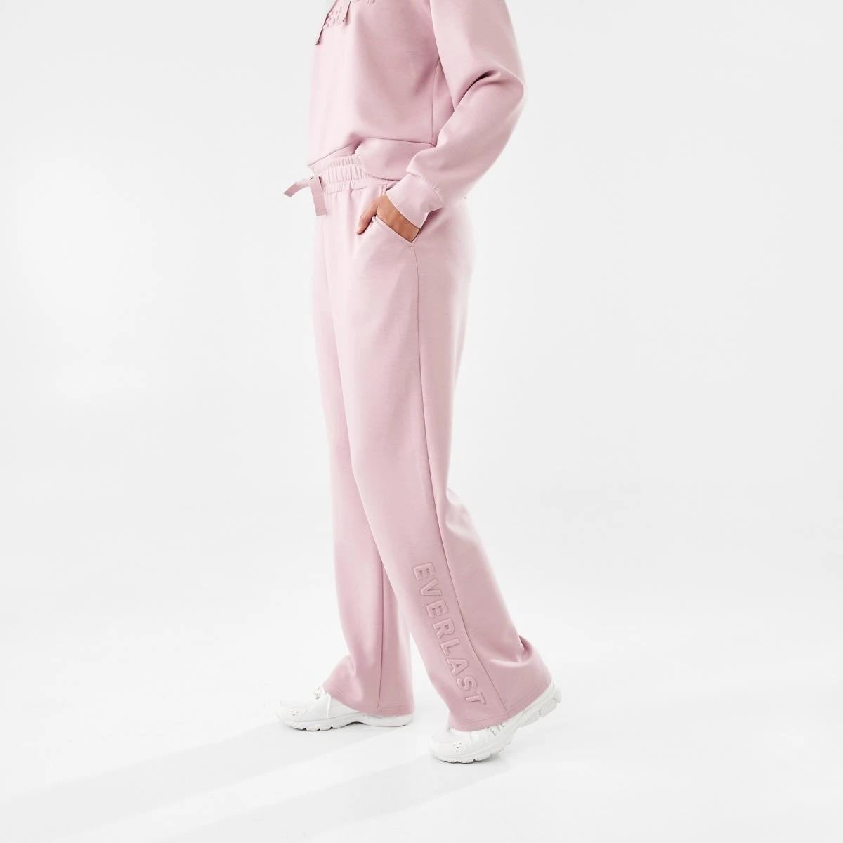 2 Everlast Womens Scuba Trackpants Dusty Pink, 2 of 7