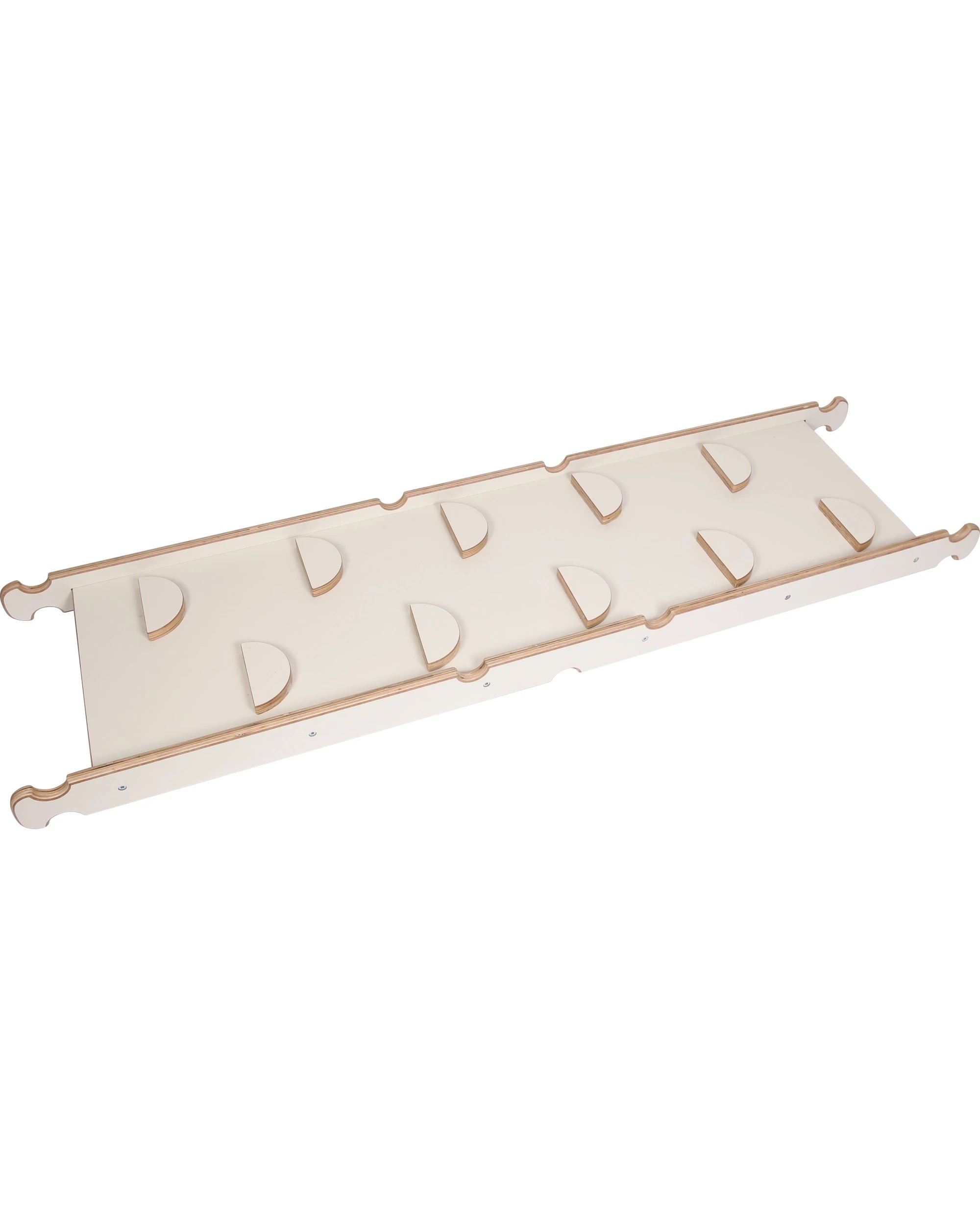 1 Vivaio Wooden Indoor Climbing Rock Wall 150x40x8cm - White, 1 of 2