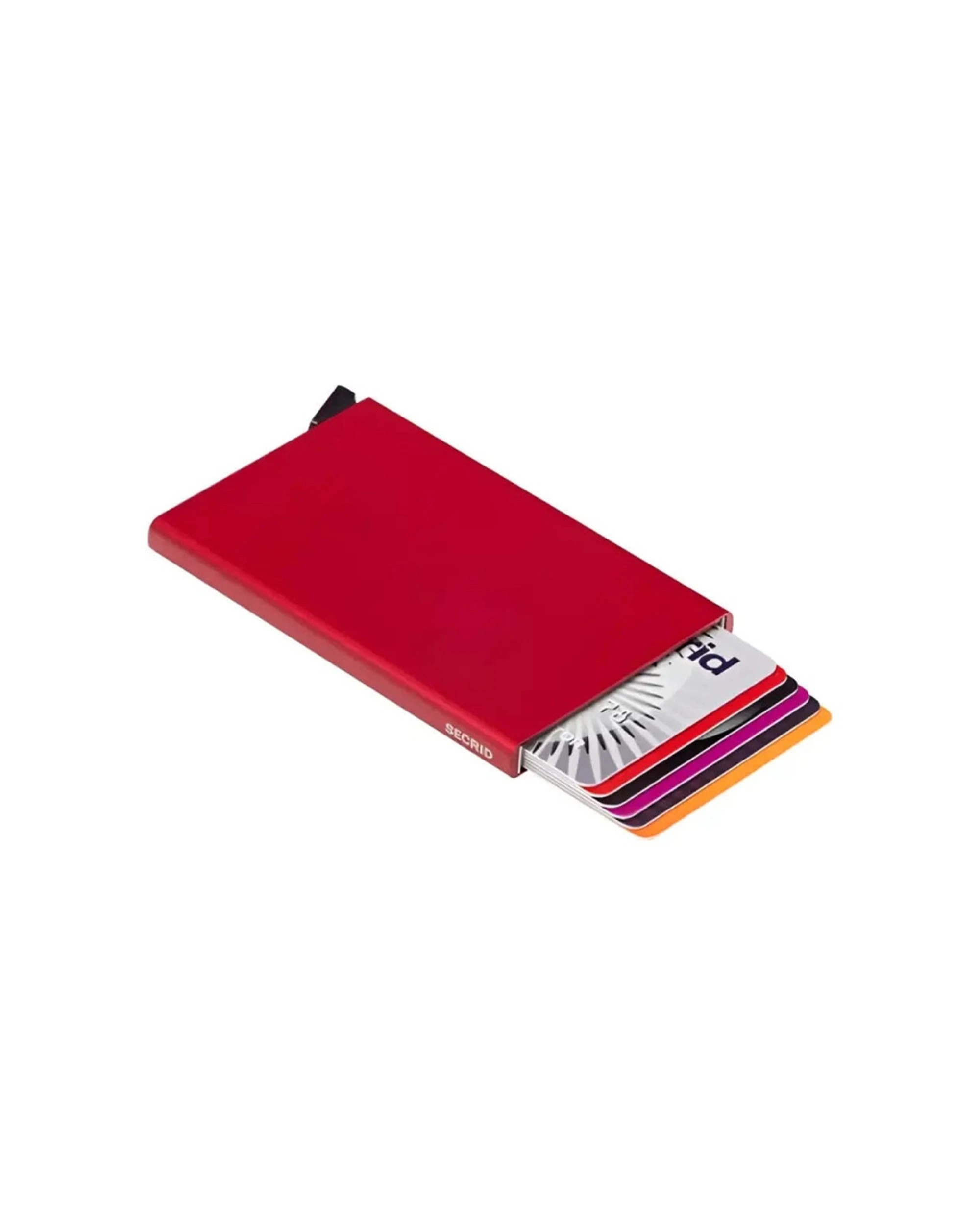 2 Secrid Cardprotector Compact RFID Aluminium Cards Wallet - Red, 2 of 2