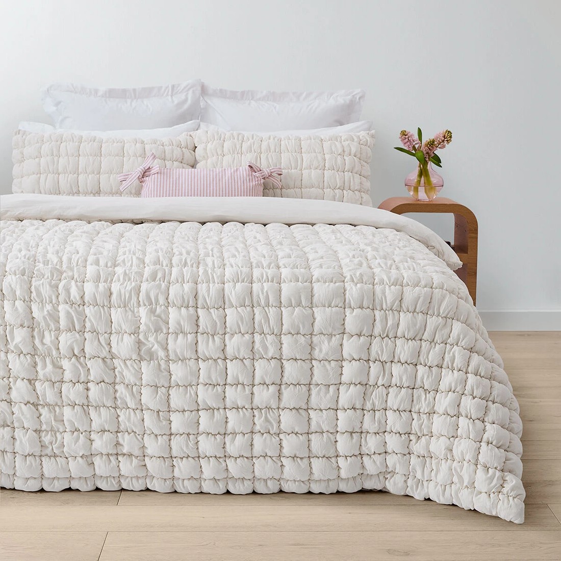 1 Marshmallow Quilt Cover Set - King Bed, White, 1 of 6