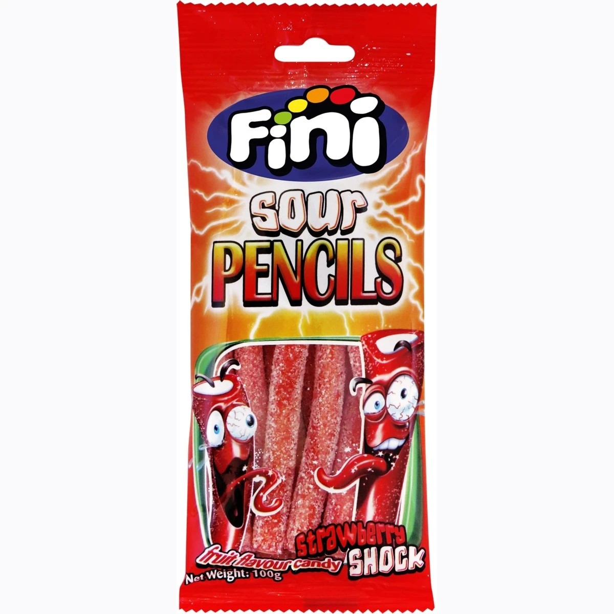 1 Fini Strawberry Shock Sour Pencils 100g