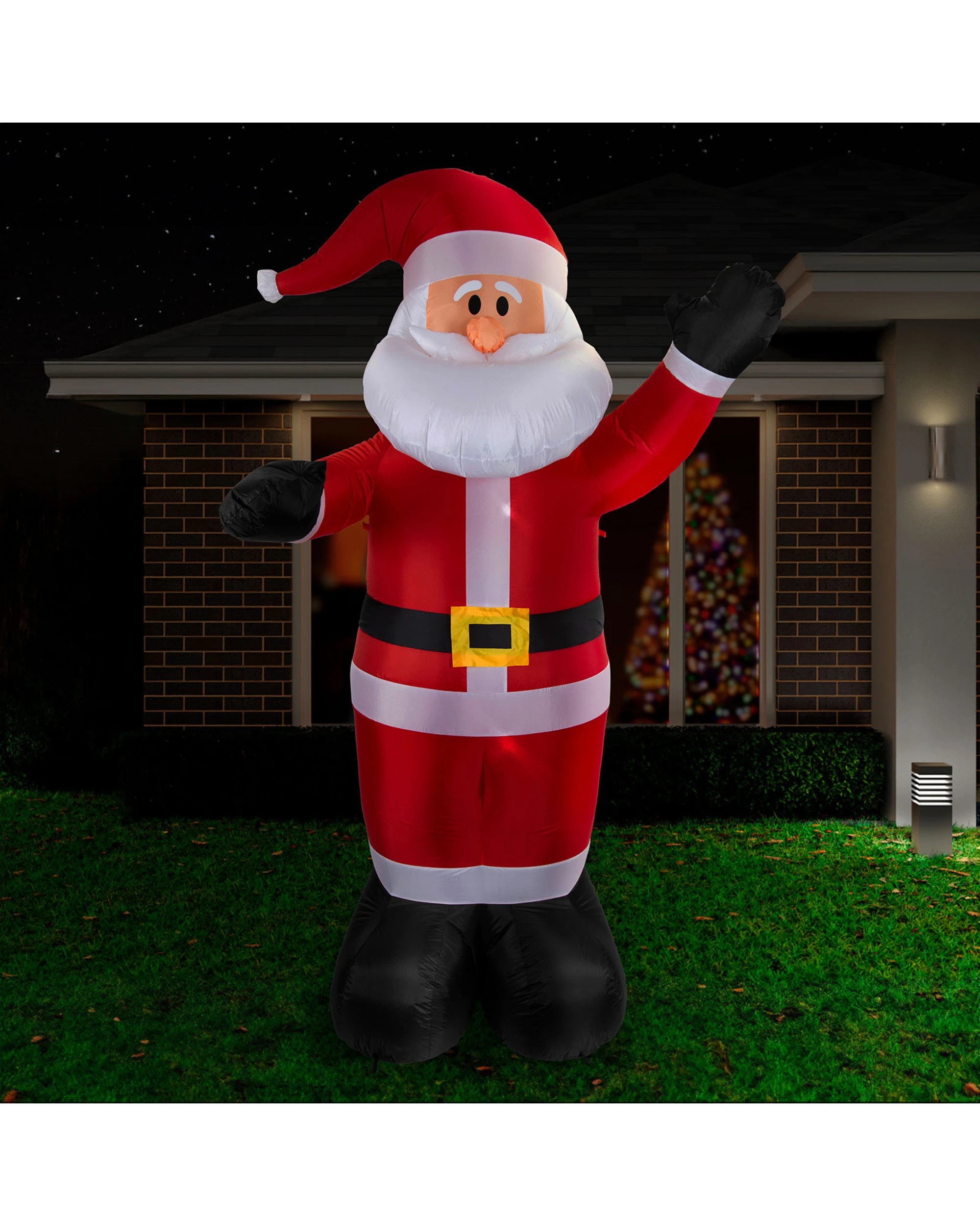 1 Festive Magic Inflatable Santa Claus With LED Lights 240cm, 1 of 3