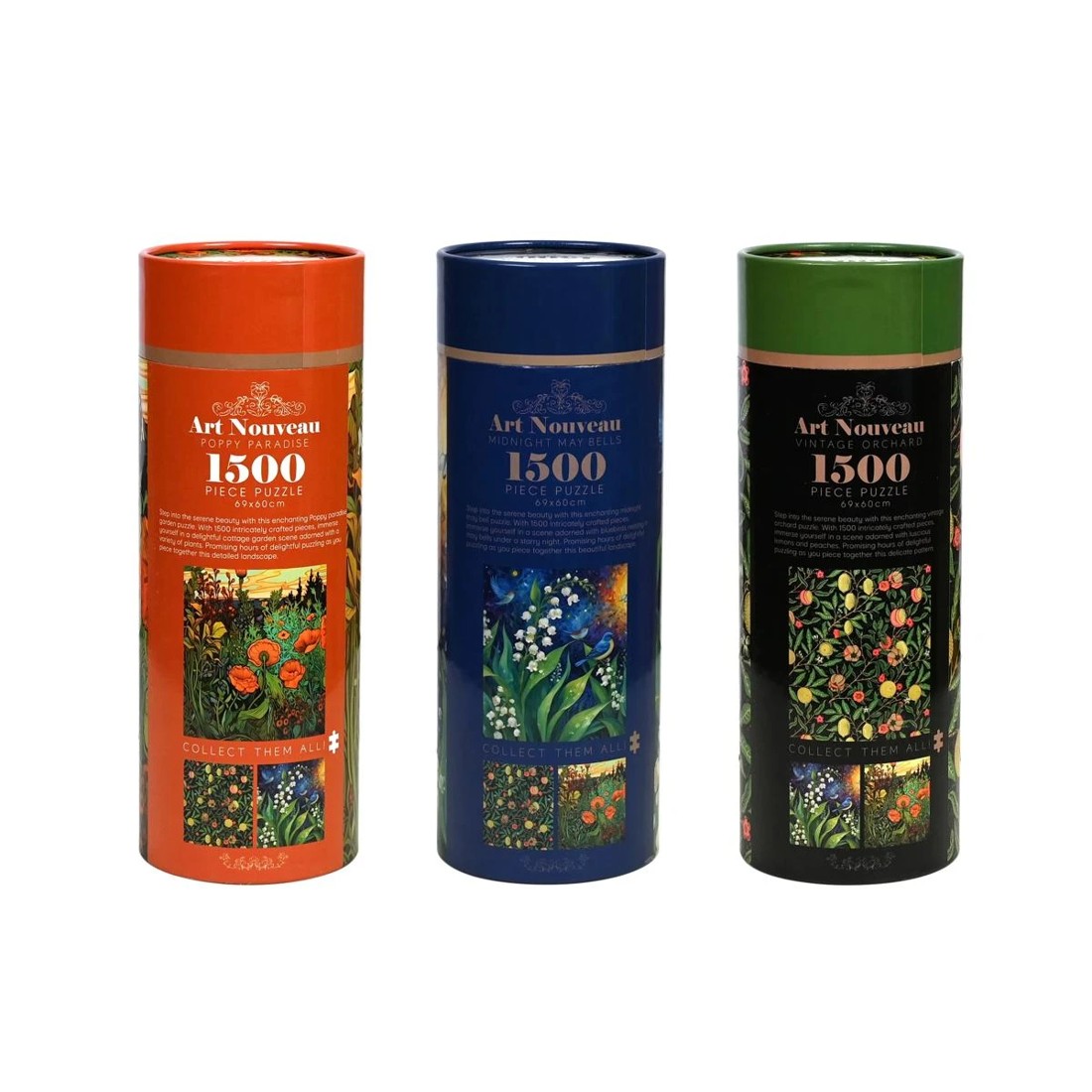 2 1500 Piece Art Nouveau Puzzles - Assorted, 2 of 9