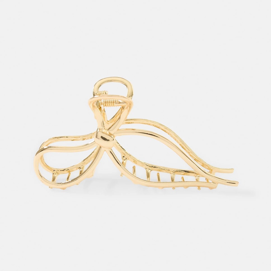 1 Gold Tone Metal Bow Claw Hair Clip, 1 of 4