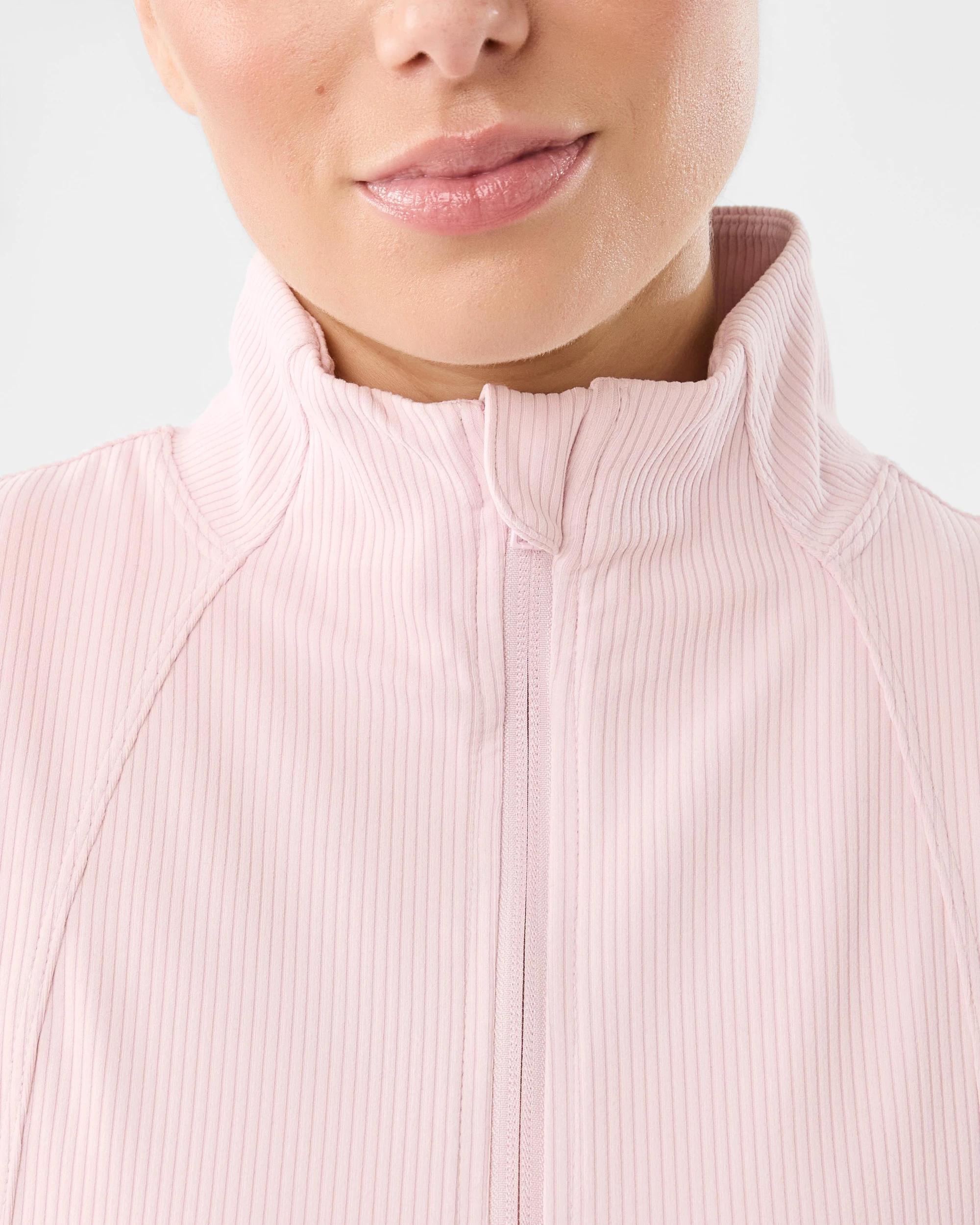 5 Active Womens Ultrasoft Rib Jacket Aura Pink, 5 of 7