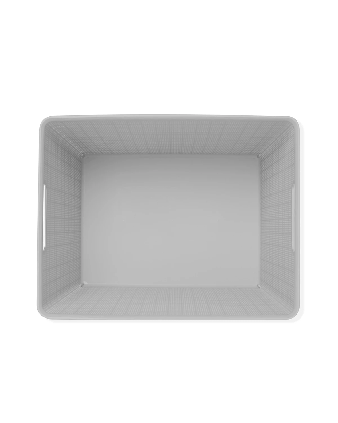 7 26L Rectangle Linen Weave Basket - Grey, 7 of 7