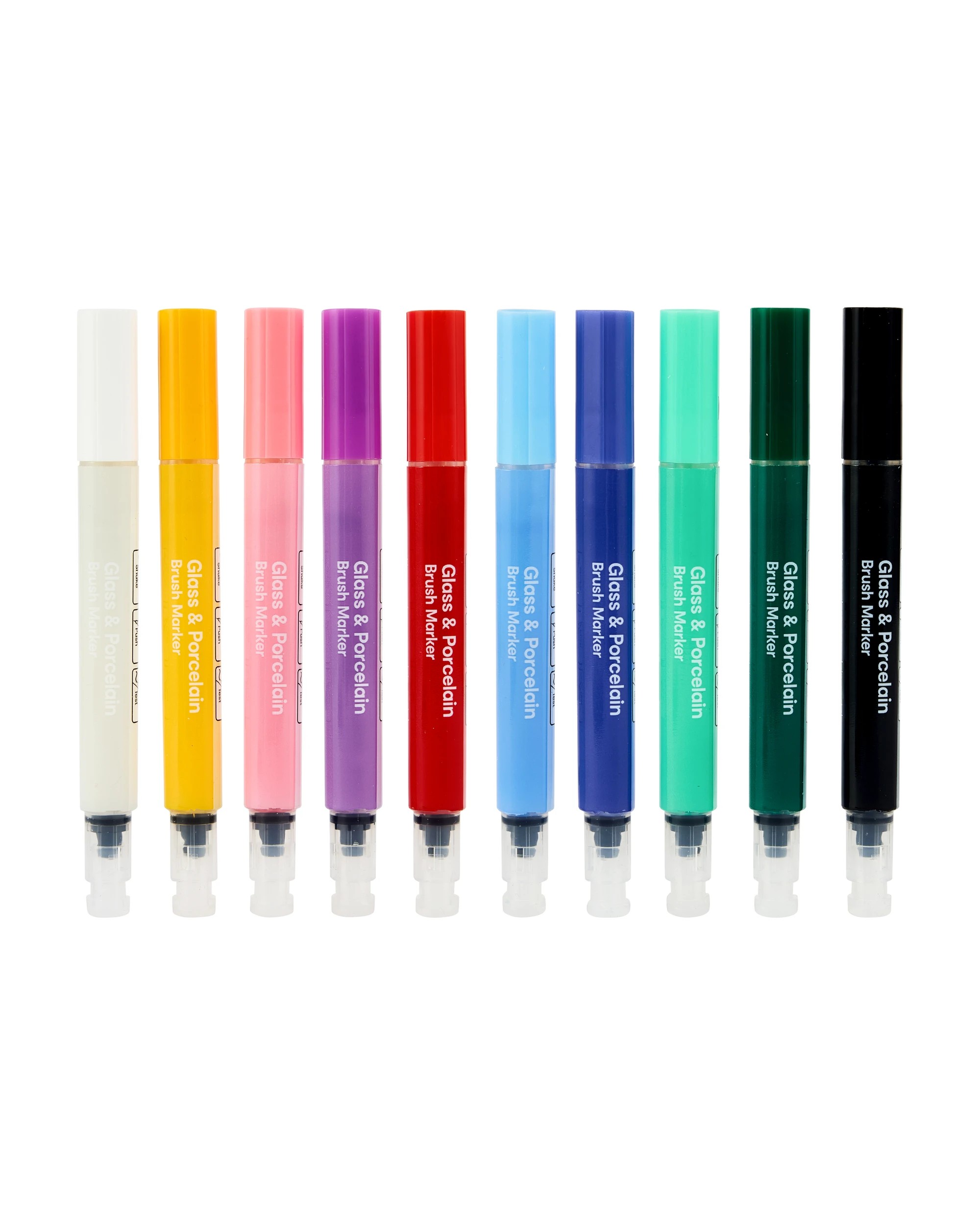 3 10 Pack Glass and Porcelain Brush Markers, 3 of 8