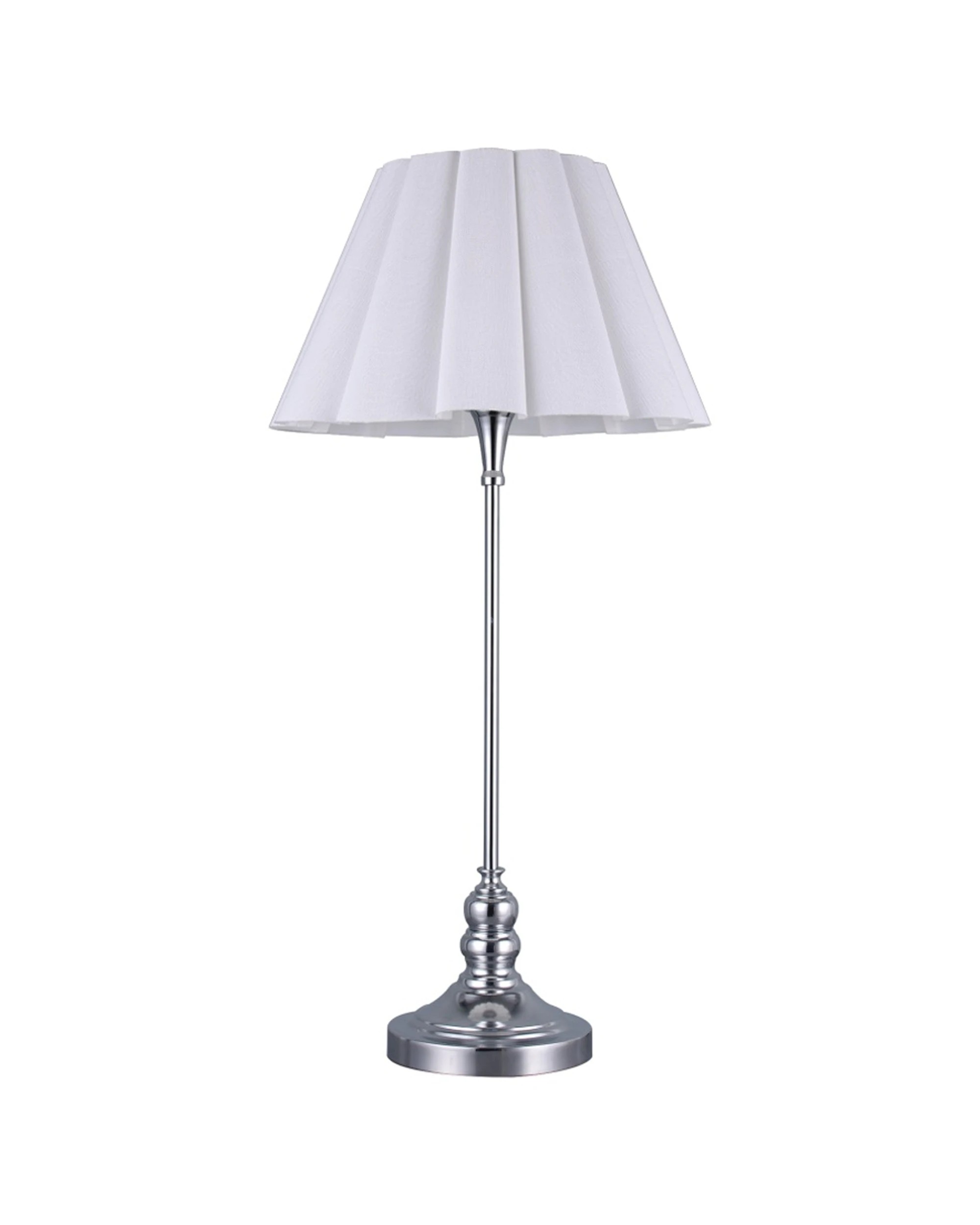Lexi Lighting Giselle Table Lamp Chrome Metal Base 69cm - Multi - Kmart