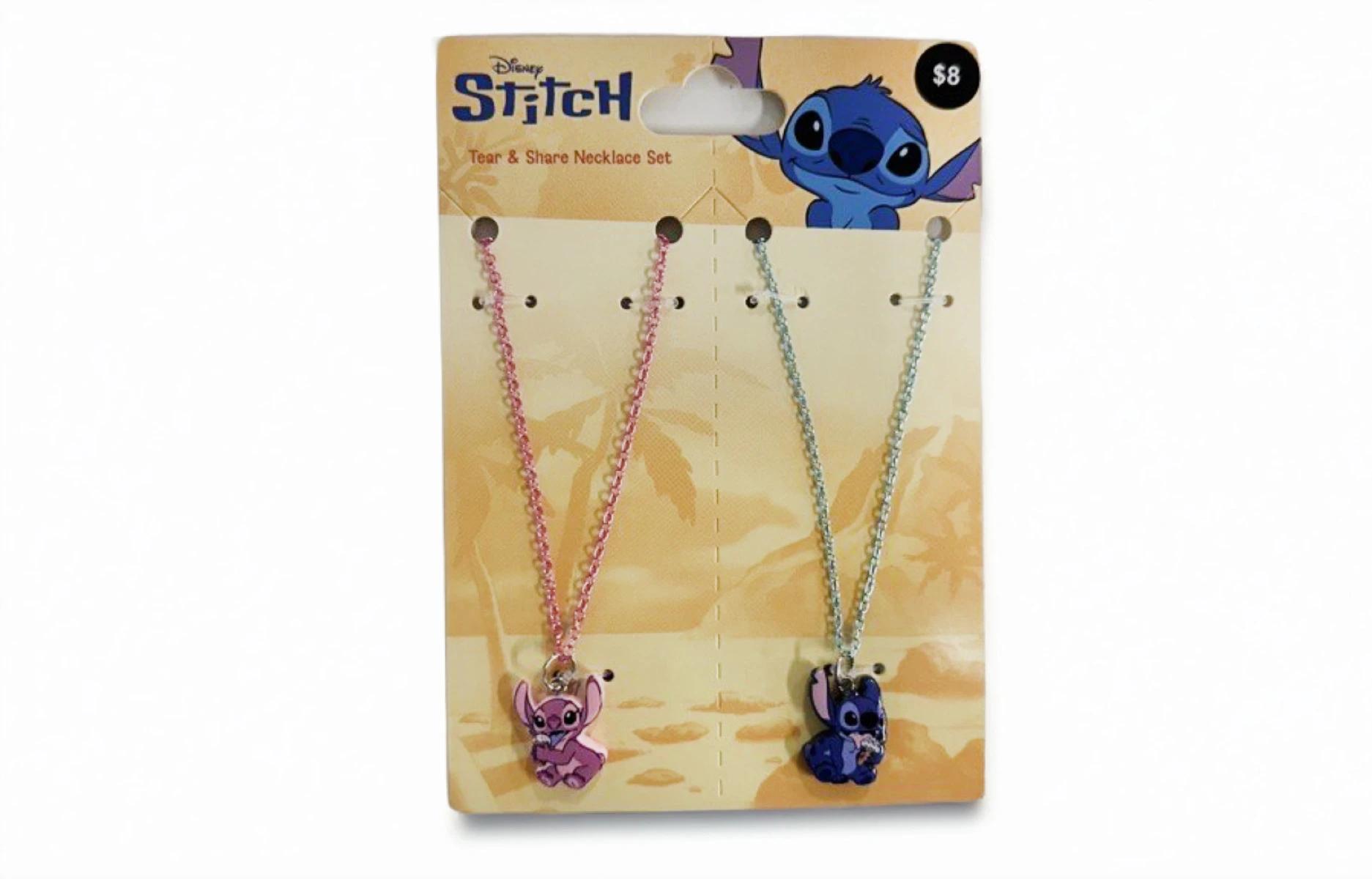 1 2 Pack Disney Stitch License Tear and Share Necklace Set Stitch, 1 of 3
