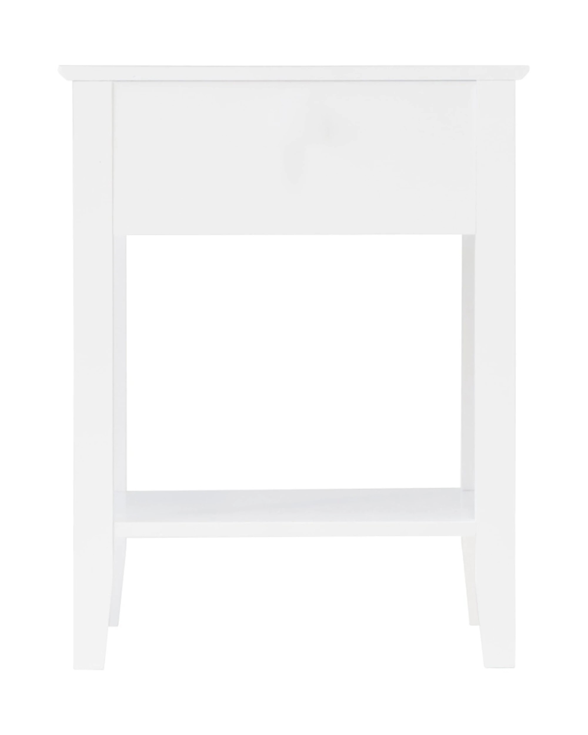 8 Alpine Bay Zara Fluted Bedside Table 1 Drawer - White, 8 of 8