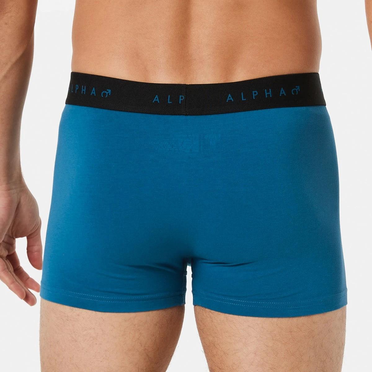 6 3 Pack Fly Front Plain Trunks Blues, 6 of 8