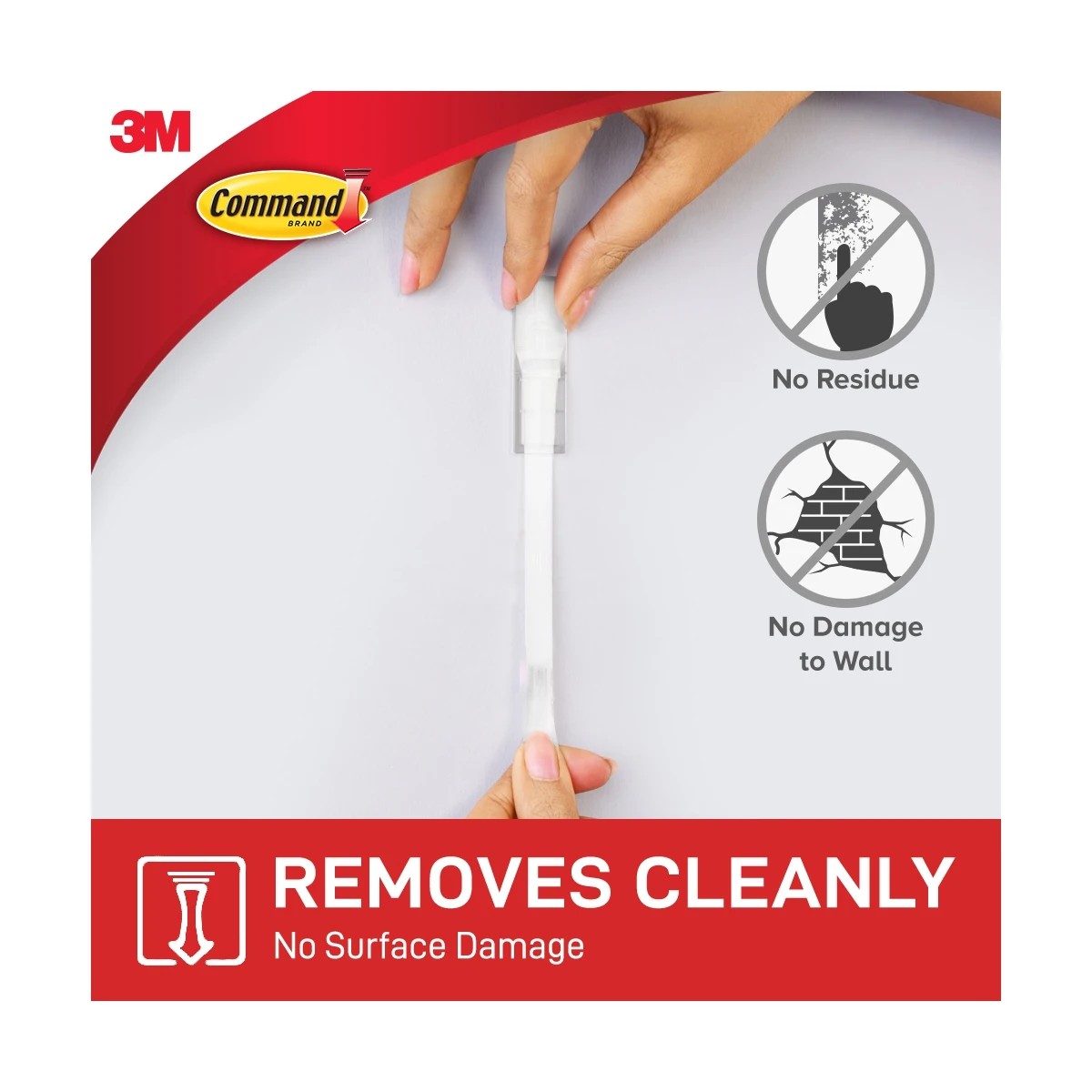 3 3M Command Mounting Designer Hook Medium - White - Grey, 3 of 5