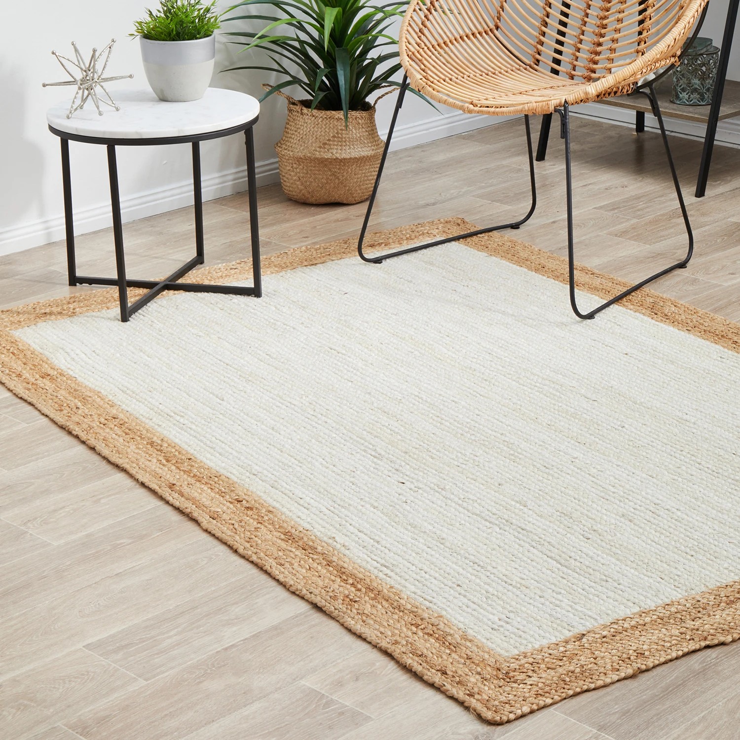3 Common Ground Rugs Noosa 333 320x230cm - Extra Large Hand Braided Jute Floor Rug - Natural, 3 of 8