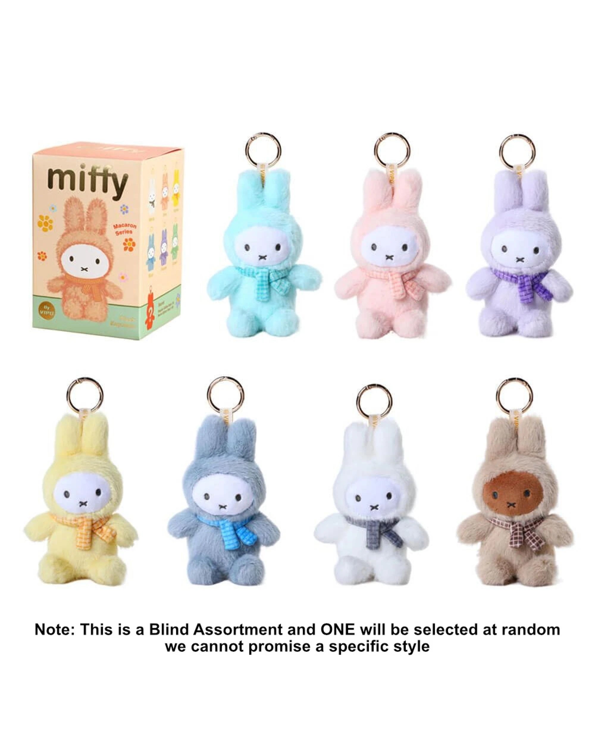 2 Miffy Sitting Plush Keychain Blind Box, 2 of 5