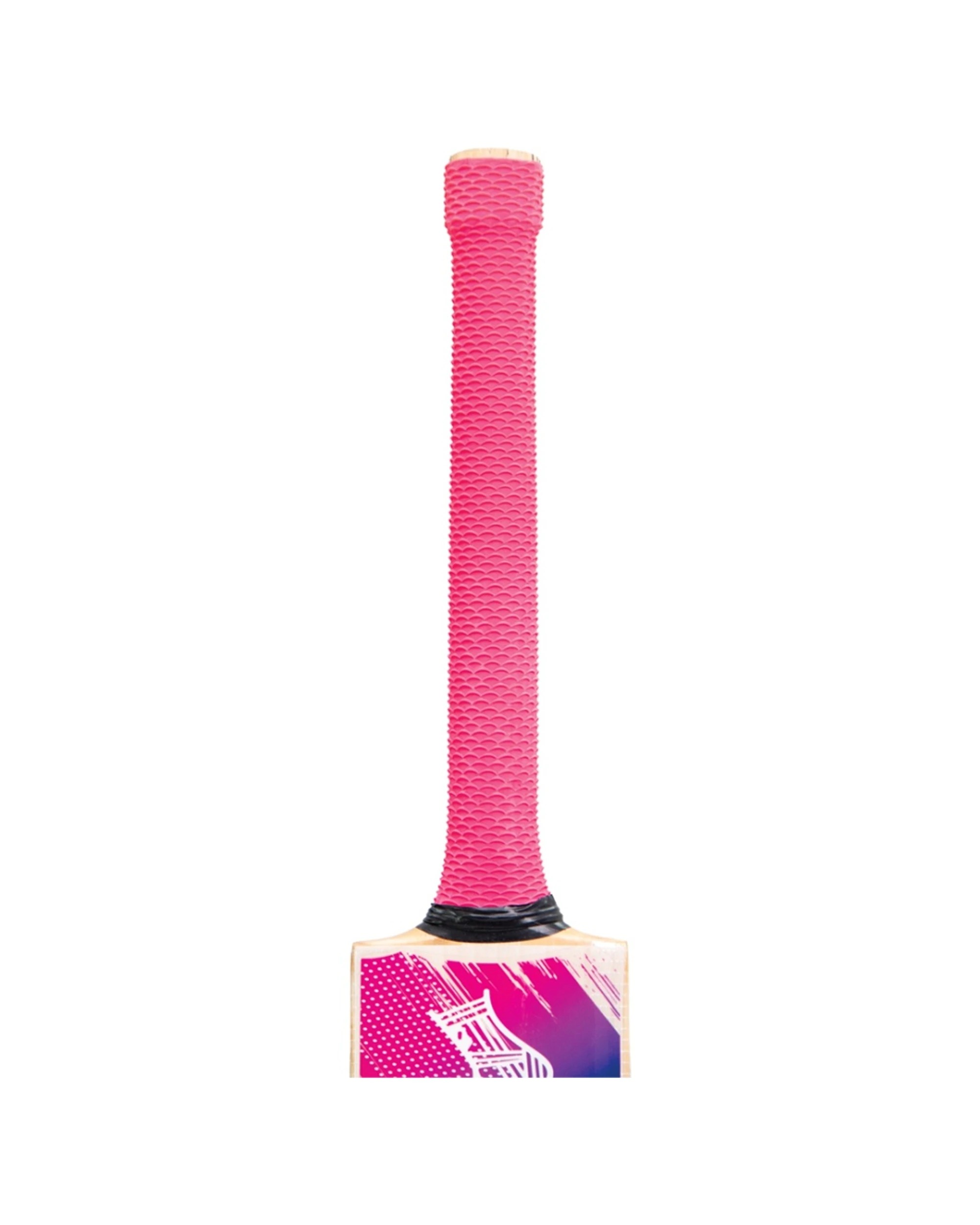 8 Victor Sports English Willow Club Level Cricket Bat Integra Size 5 - Pink, 8 of 8